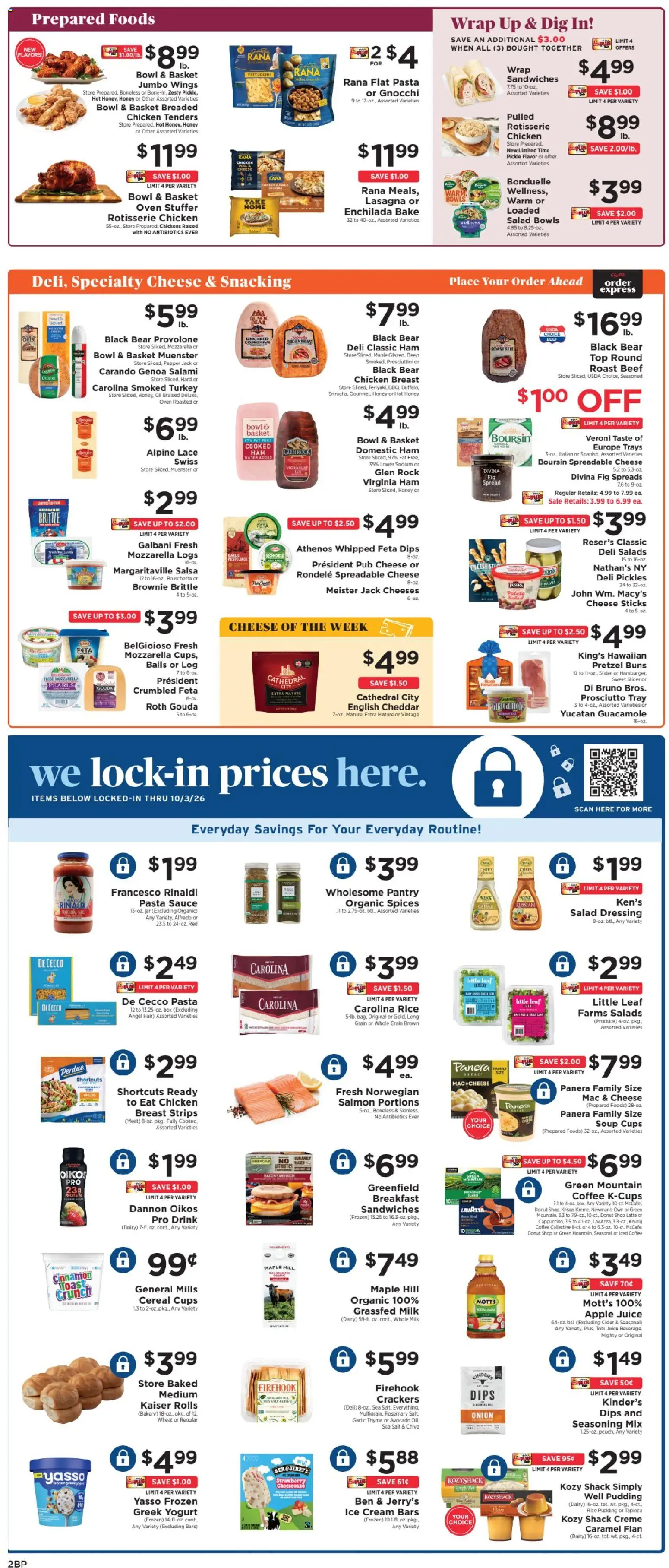 ShopRite Weekly Ad - valid from 08/30/2026 | Page: 3 | Products: Chickens, Salami, Ham, Ice