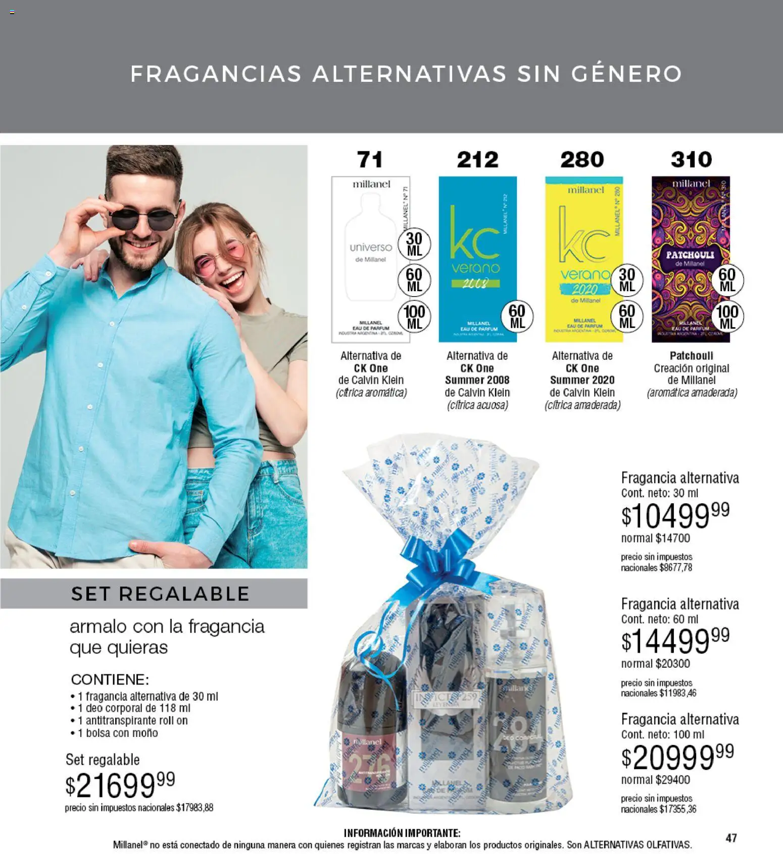 Millanel - Catálogo │ válido desde el 30/03/2026 | Página: 47 | Productos: Bolsa, Moño, Fragancia, Antitranspirante