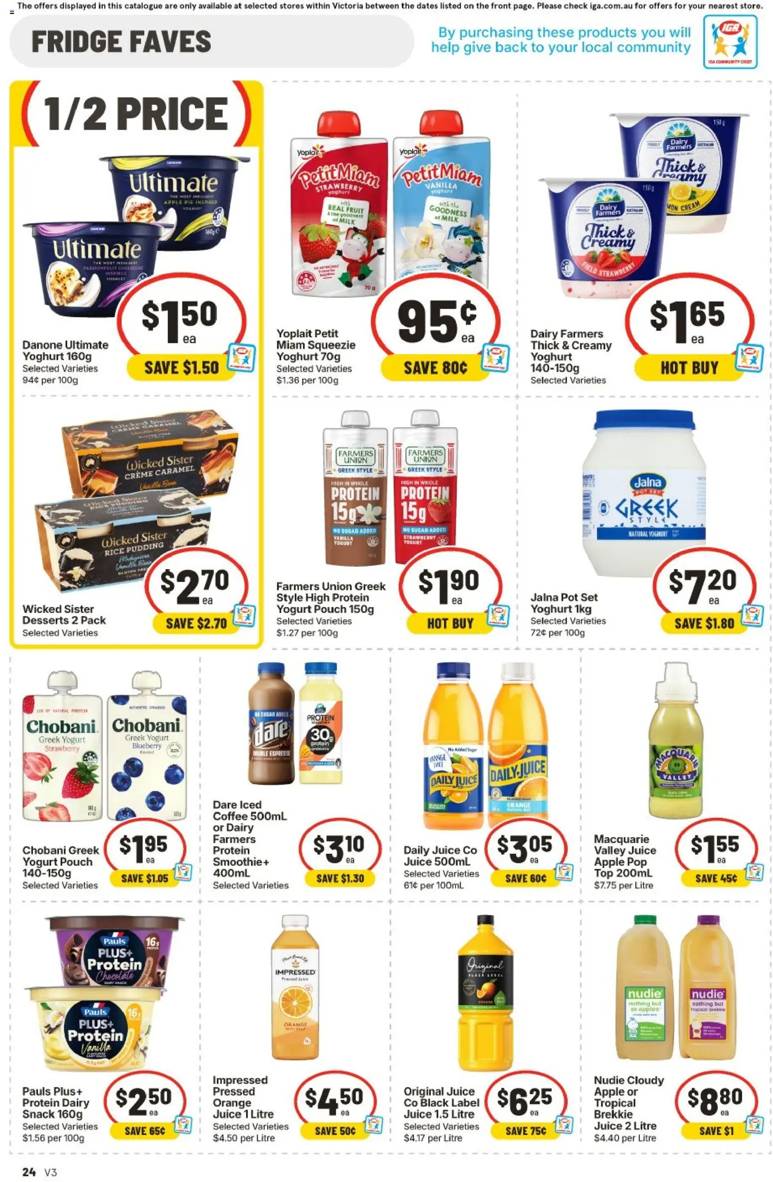 IGA catalogue - valid from 29/07/2026 | Page: 25 | Products: Pot, Milk, Dairy, Juice