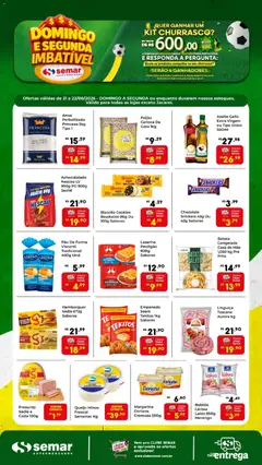 Semar Supermercado ofertas Domingo e Segunda - Pré-Visualização do folheto da loja Semar Supermercado, válido de 21.06.2026