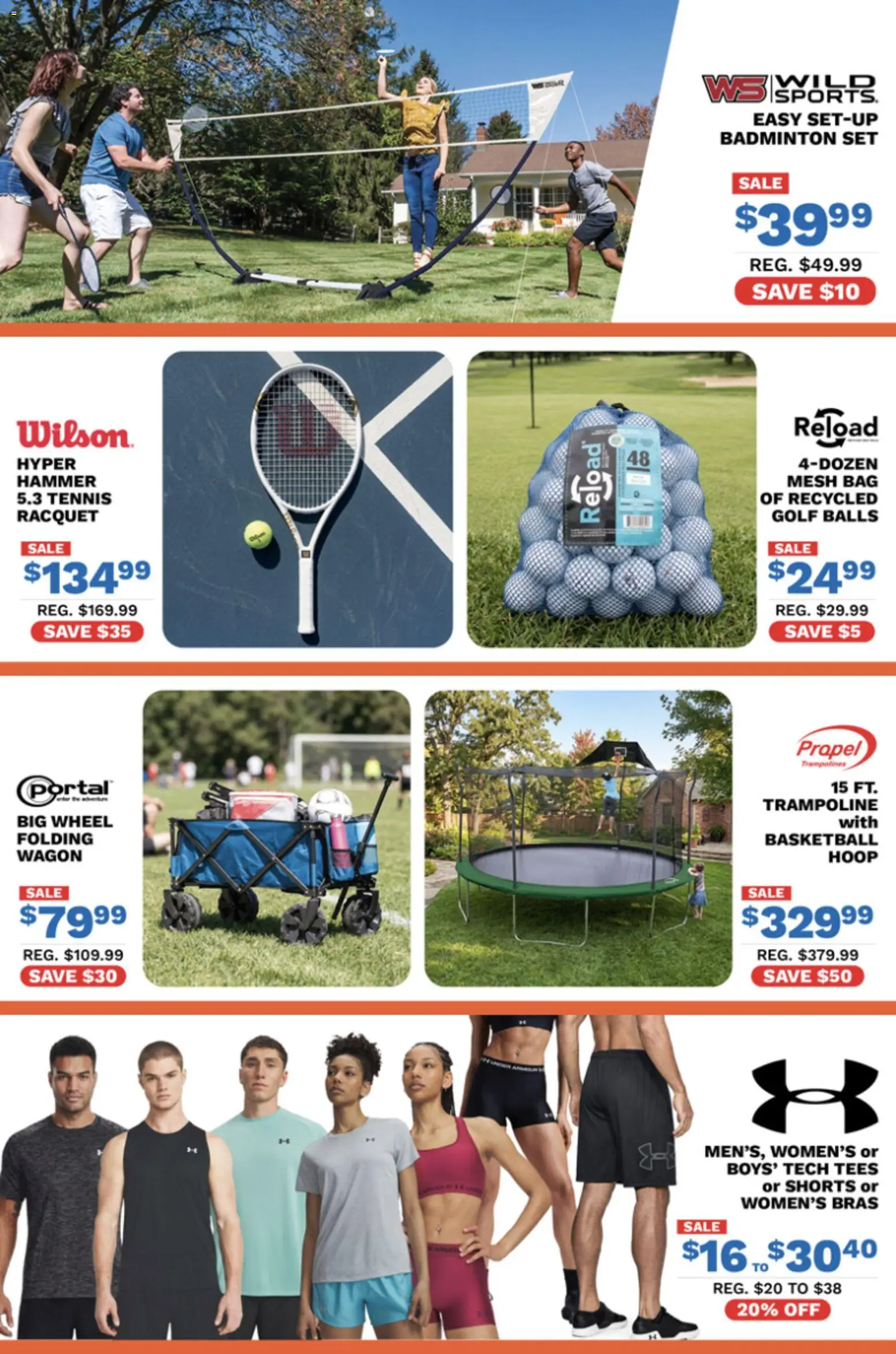 Big 5 Sporting Goods Weekly Ad - valid from 08/21/2026 | Page: 6 | Products: Hammer, Shorts, Trampoline, Bag