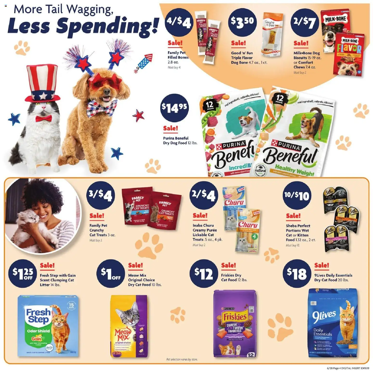 Family Dollar Weekly Ad - valid from 06/28/2026 | Page: 9 | Products: Dog Food, Cat Food, Weight