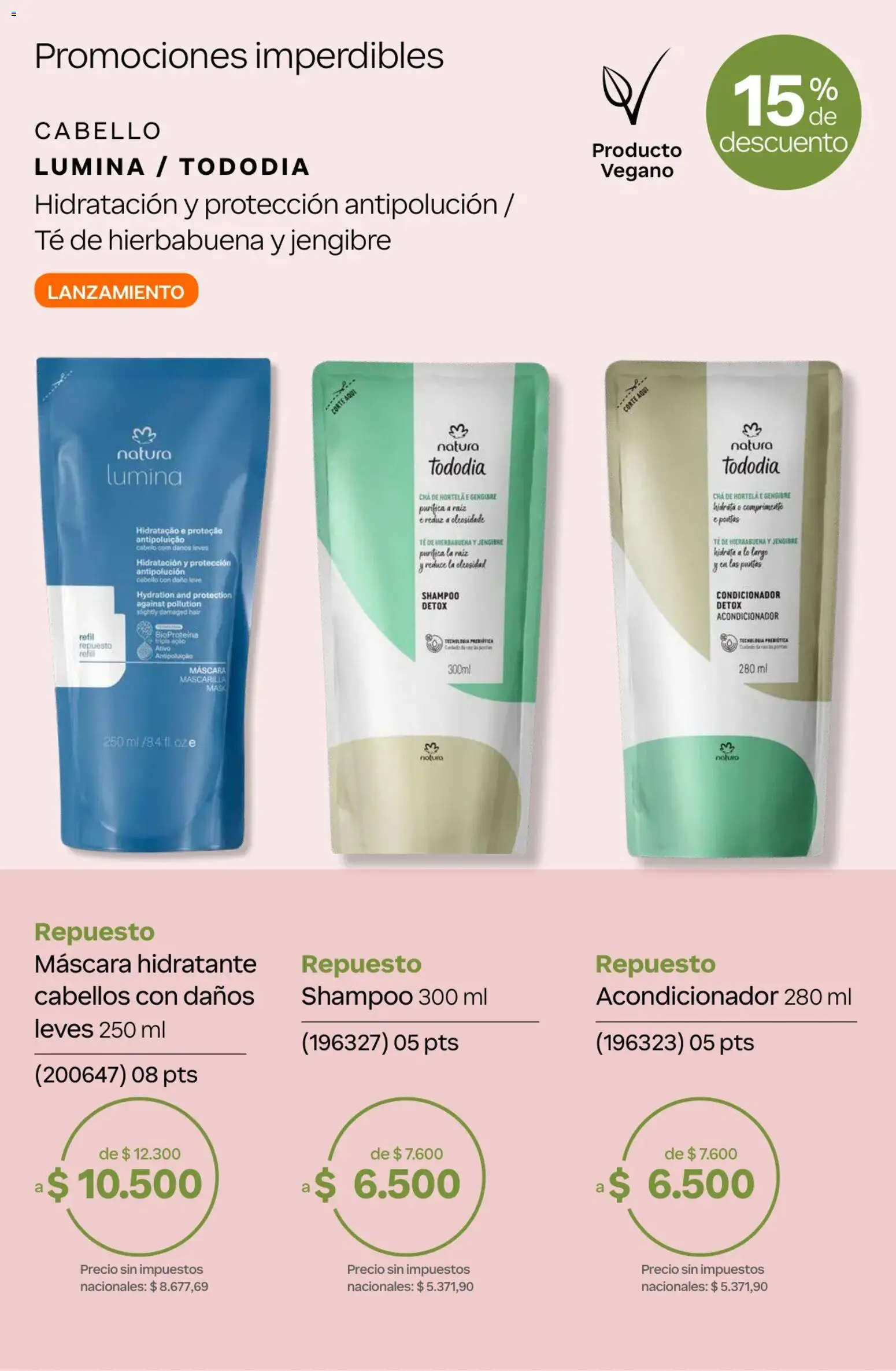 Catálogo Natura Ciclo 7 │ válido desde el 06.05.2026 | Página: 57 | Productos: Mascarilla, Máscara, Acondicionador, Té