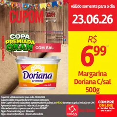 Oxan Atacadista - Ofertas da semana - Pré-Visualização do folheto da loja Oxan Atacadista, válido de 23/06/2026 | Página: 15 | Produtos: Doriana, Copa, Sal, Margarina