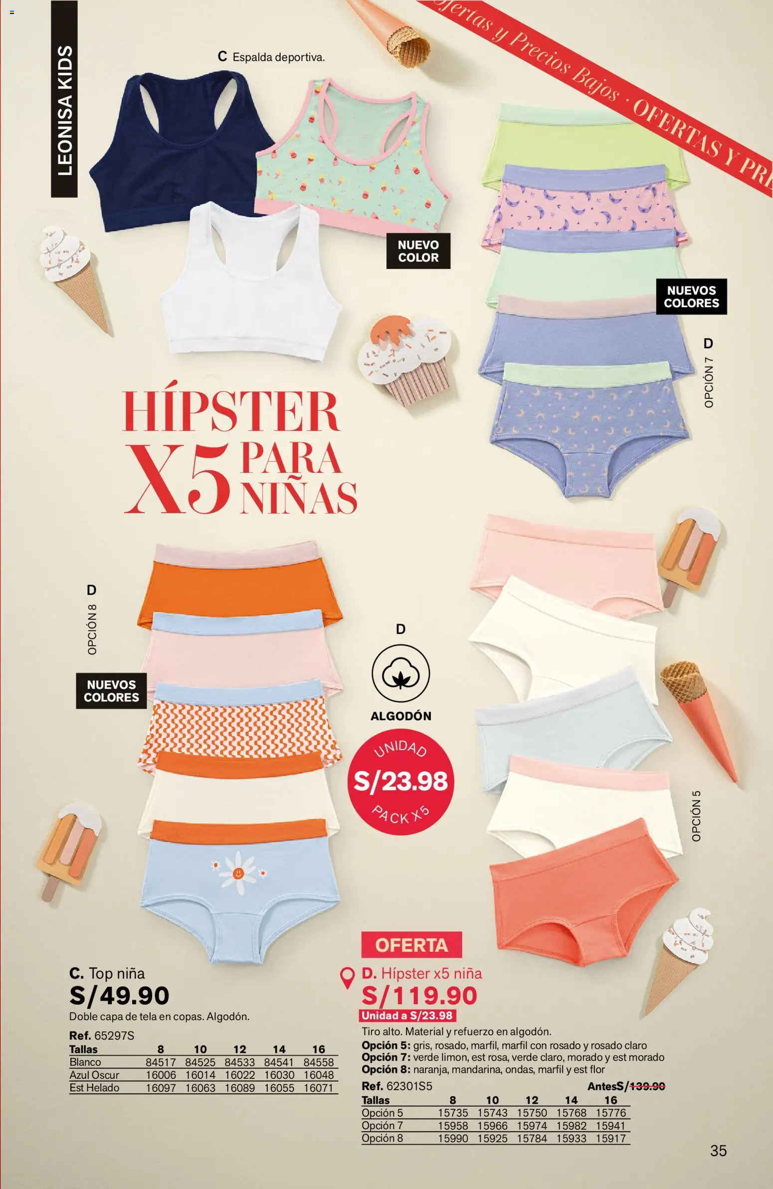 Catálogo Leonisa válido desde 25/06/2026 | Página: 35 | Productos: Helado