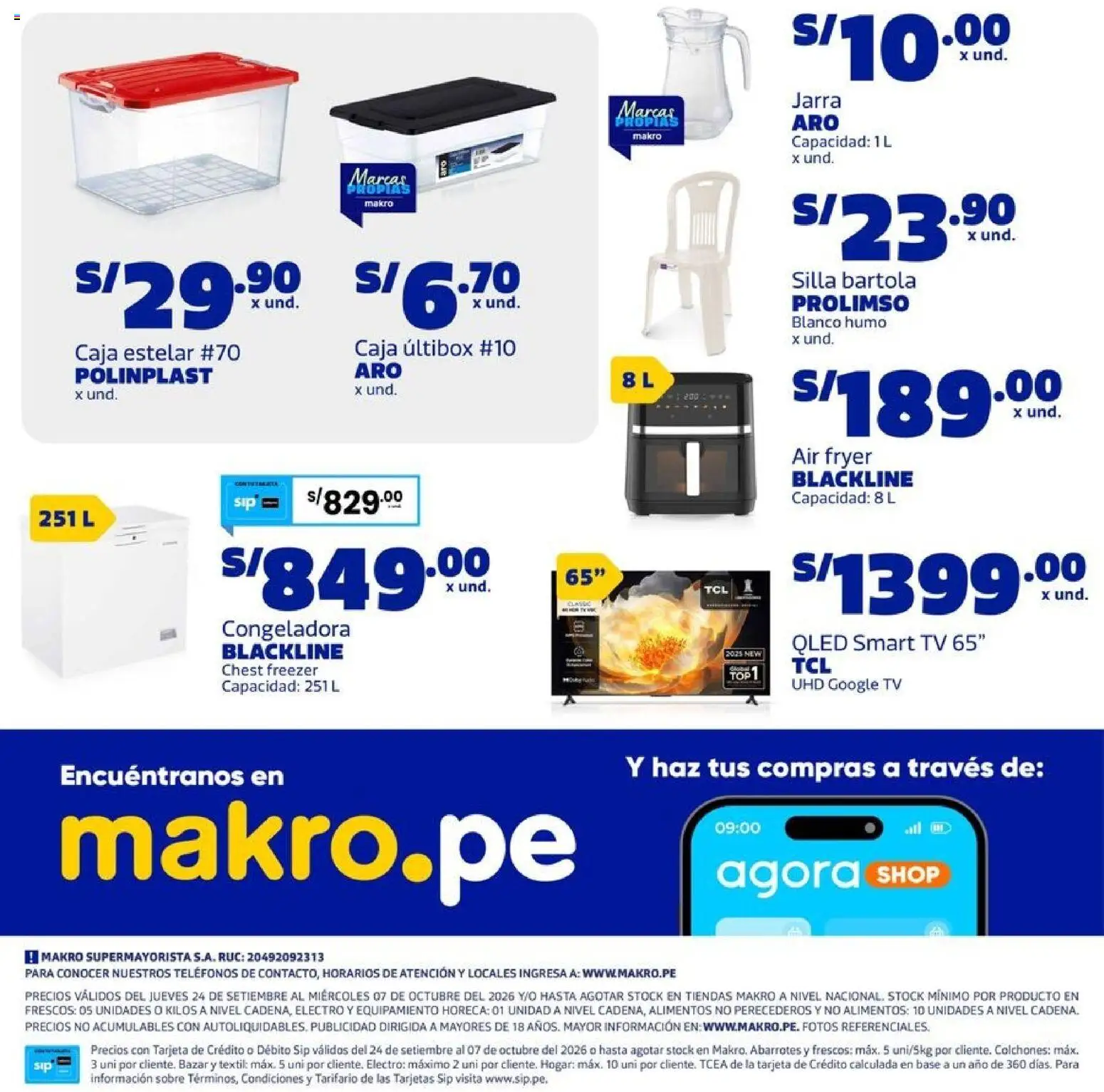 Catálogo Makro válido desde 24/09/2026 | Página: 25 | Productos: Silla, Caja
