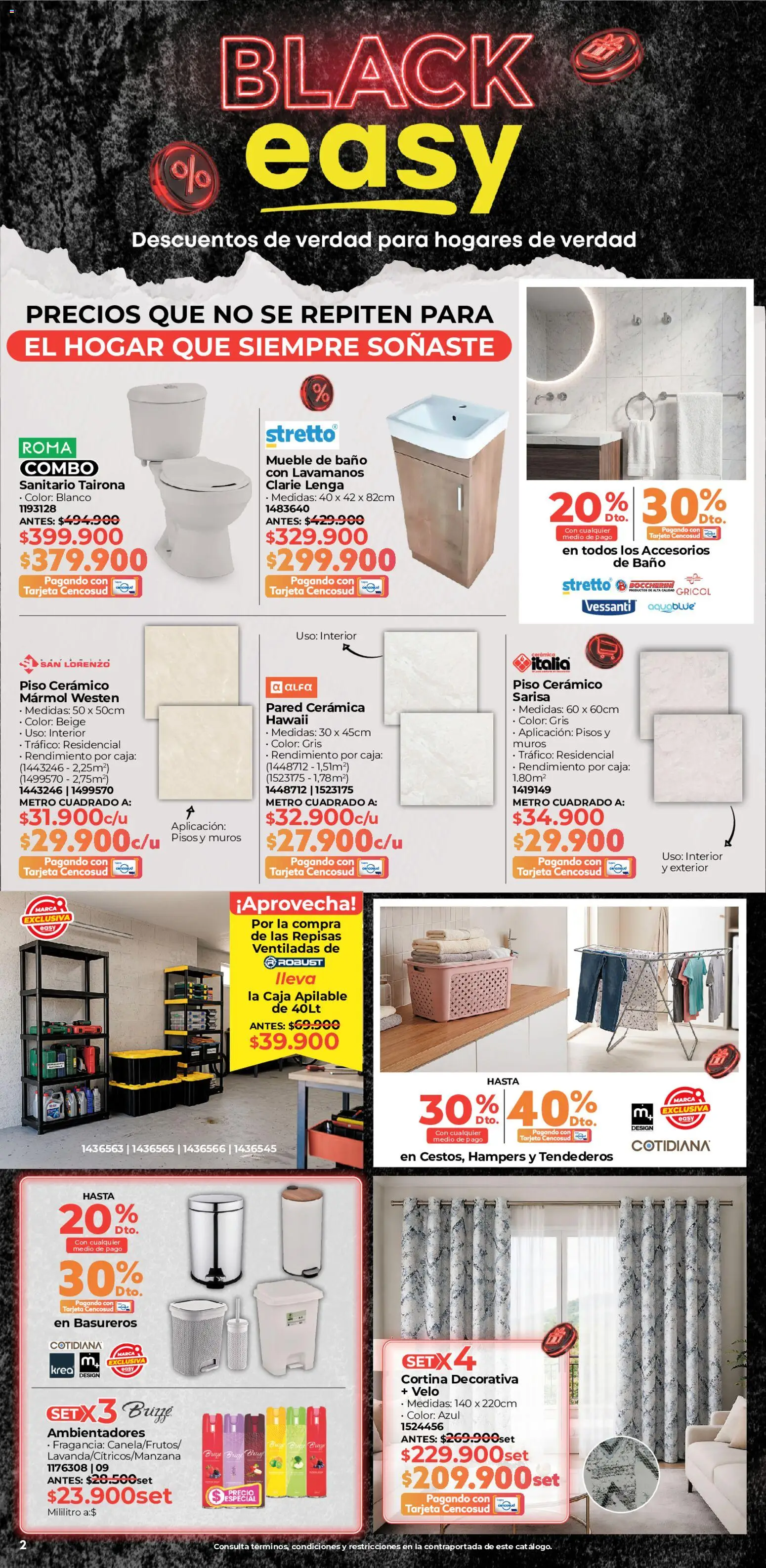 Easy revista - valida desde el 25.05.2026 | Página: 2 | Productos: Sanitario, Lavamanos, Caja, Baño