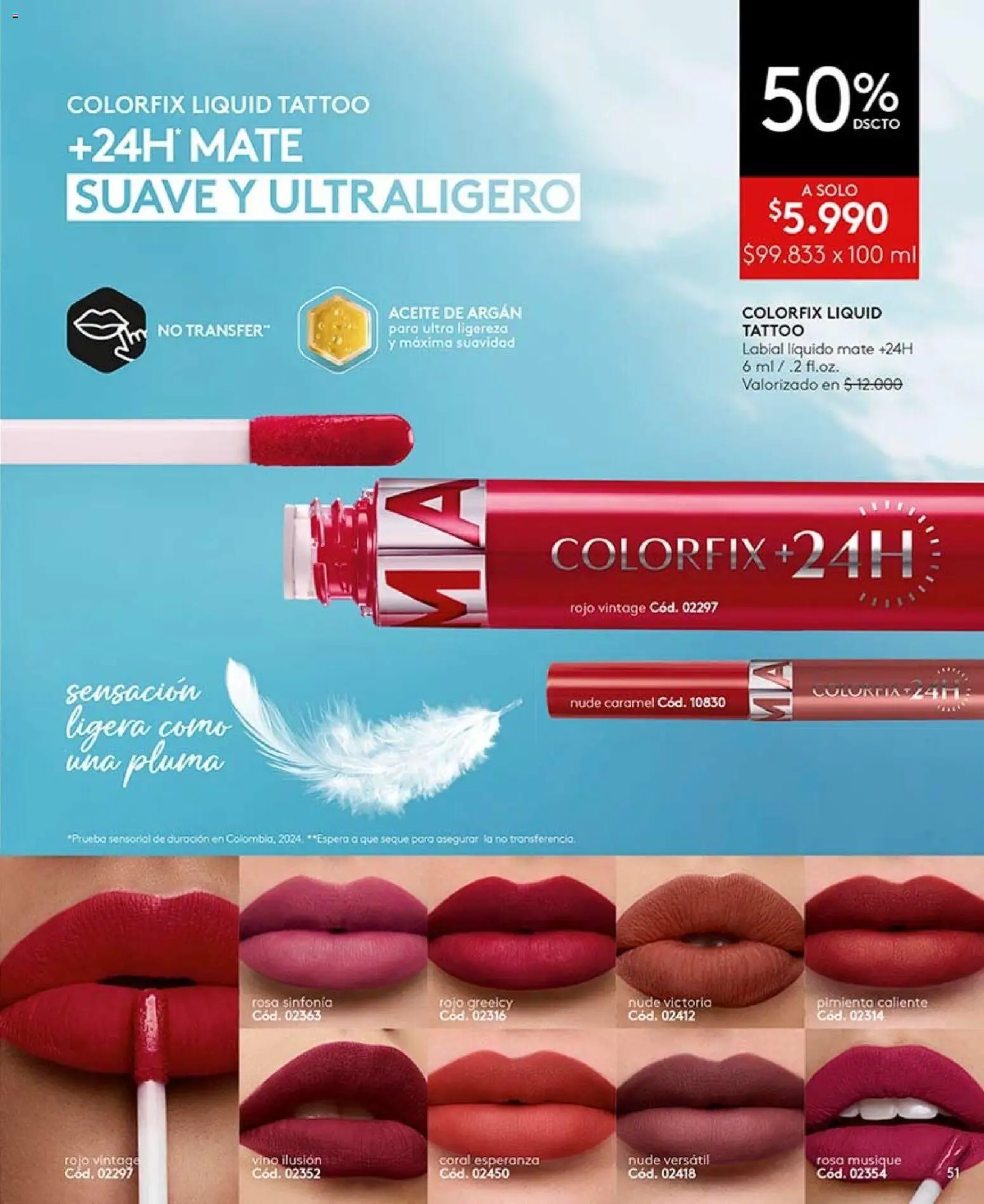 Catálogo Ésika Campaña 13 │ válido desde el 26.07.2026 | Página: 51 | Productos: Pimienta, Vino, Labial, Aceite
