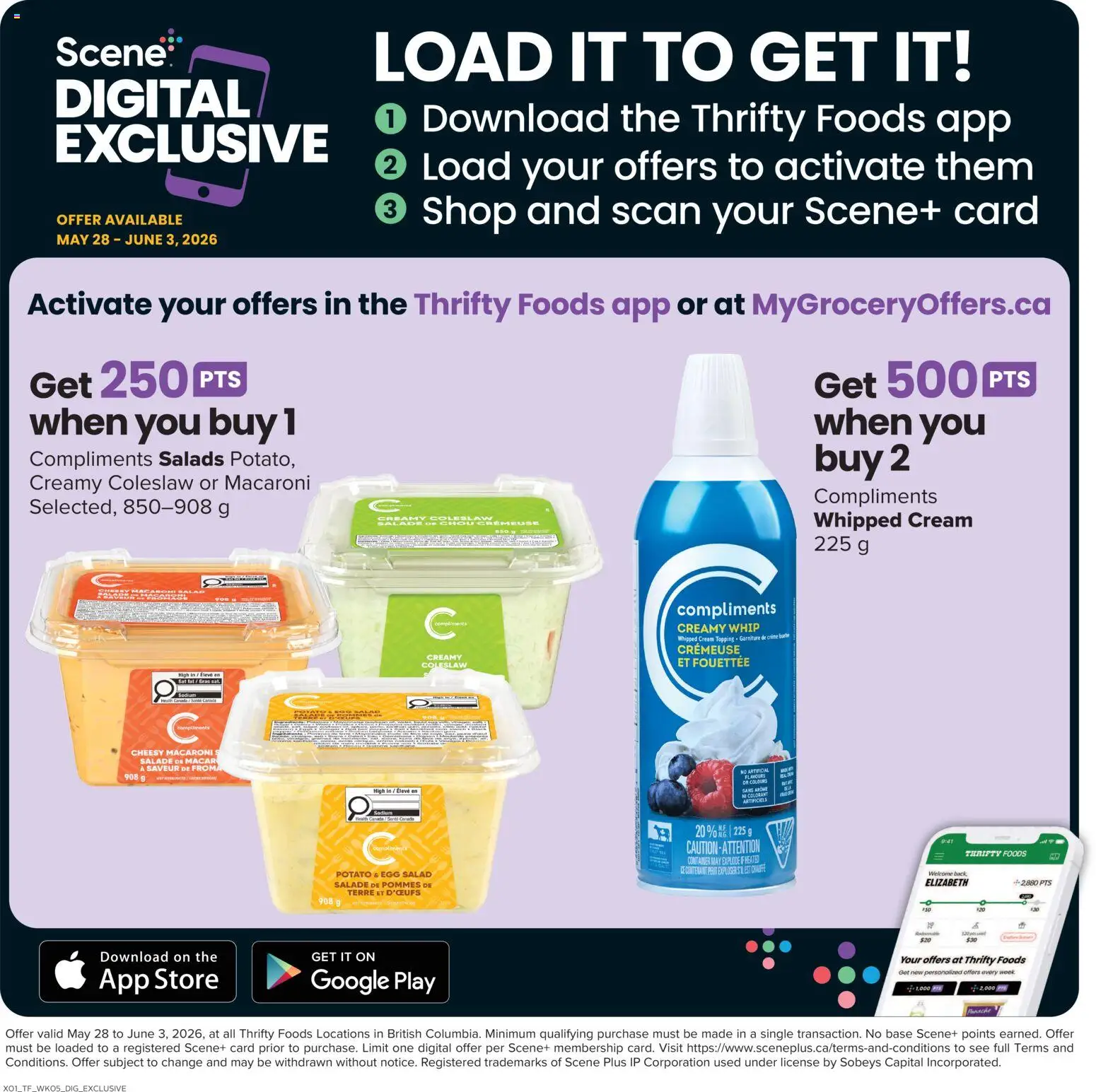 Thrifty Foods flyer valid from 28.05.2026 | Page: 17 | Products: Cream, Salad