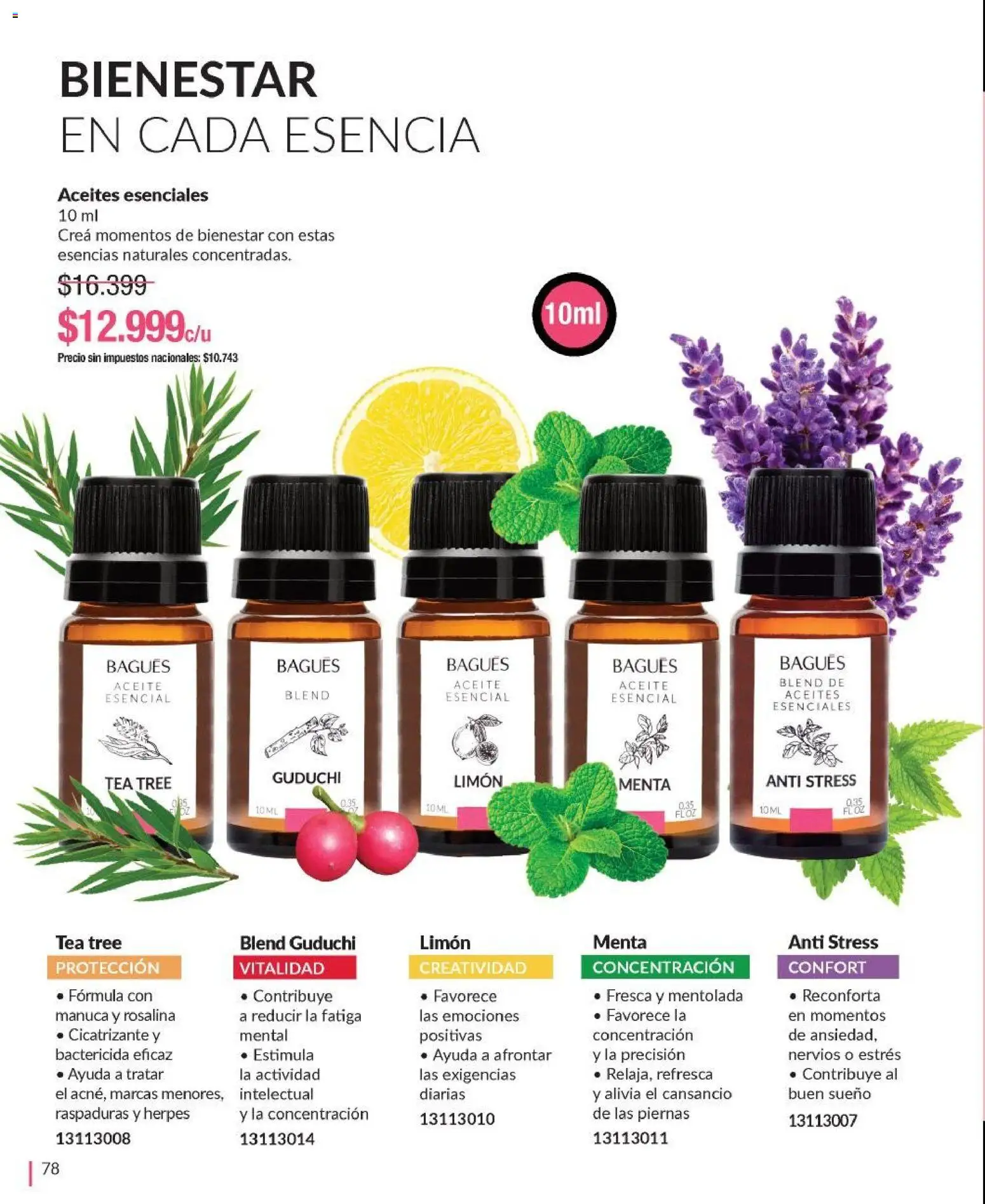 Bagués - Catálogo │ válido desde el 09.03.2026 | Página: 78 | Productos: Aceite, Limón, Esencias