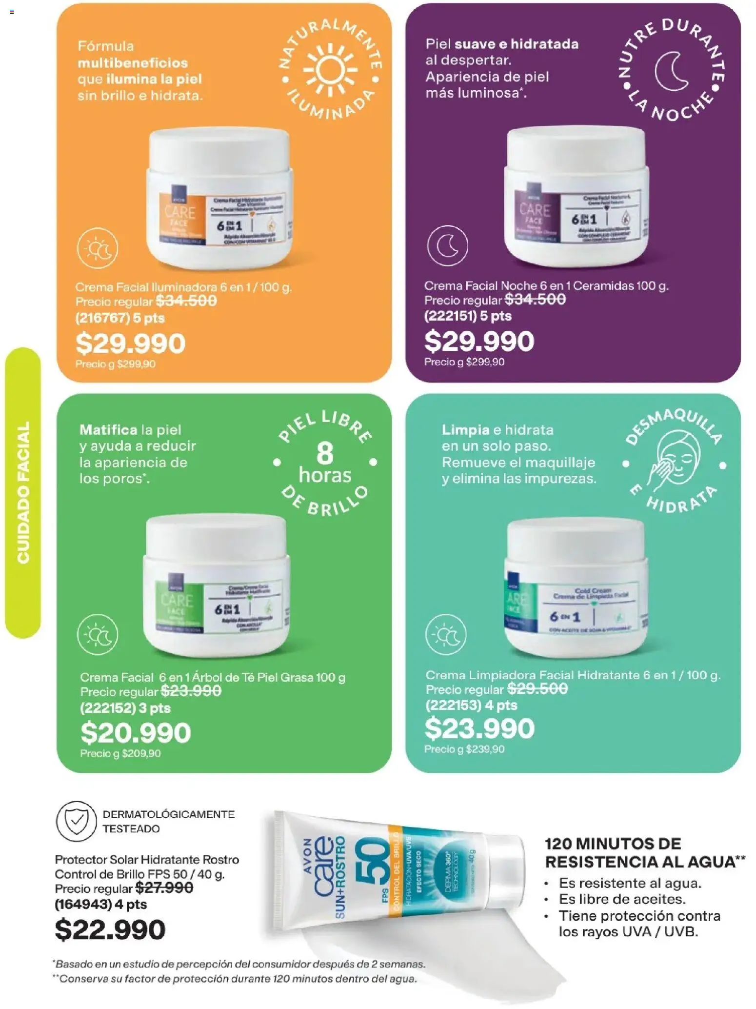 Avon revista - valida desde el 15/07/2026 | Página: 127 | Productos: Brillo, Maquillaje, Uva, Protector solar