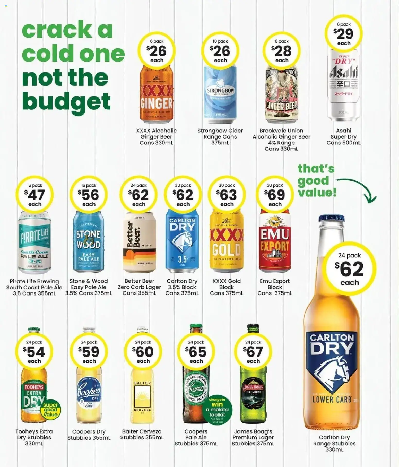 The Bottle-O catalogue - valid from 06/07/2026 | Page: 4 | Products: Ginger, Beer, Wood