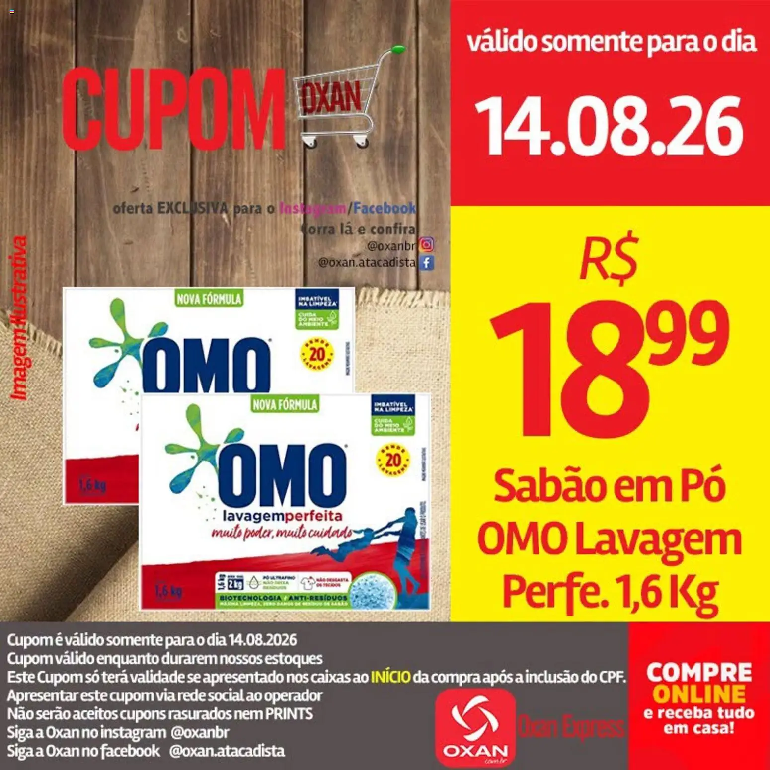 Oxan Atacadista Folheto - válido de 14/08/2026 | Página: 7 | Produtos: Pó, Sabão, Sabão em pó