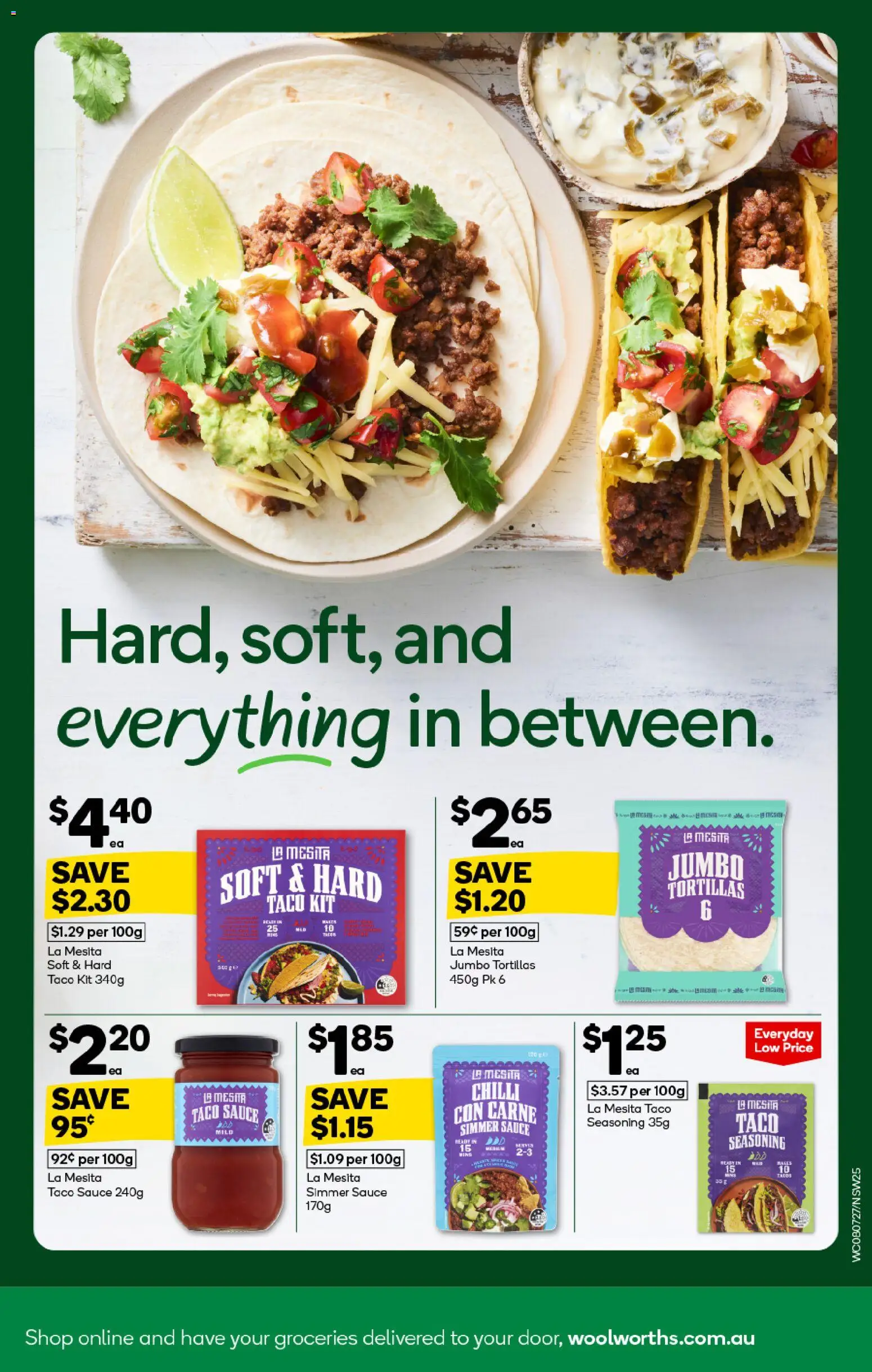 Woolworths catalogue - valid from 08/07/2026 | Page: 25 | Products: Sauce, Tortillas, Chilli