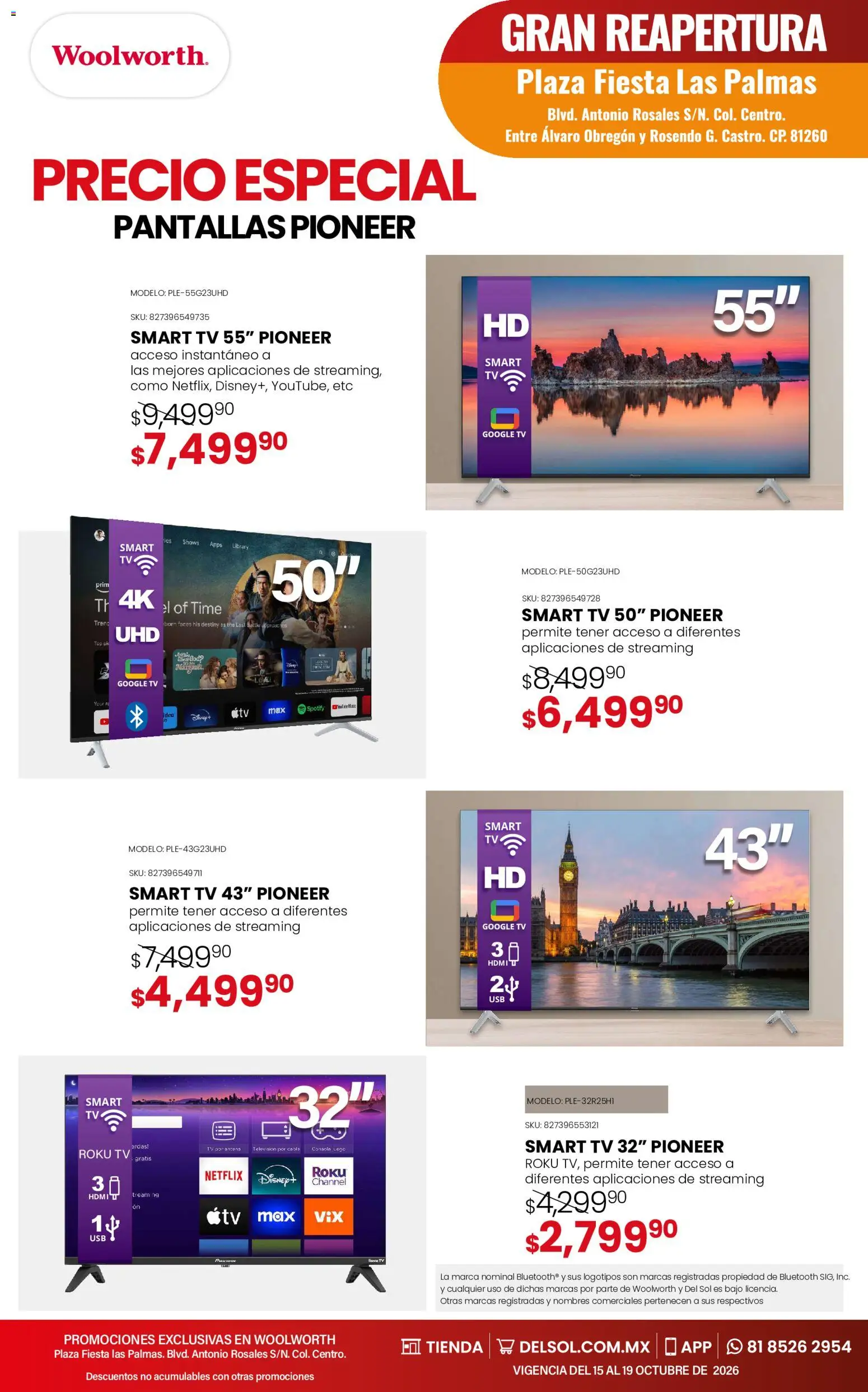 Nuevas ofertas de Del Sol y Woolworth válidas en toda la República Mexicana desde el 15/10/2026. ¡Encuentra las mejores ofertas en Del Sol y Woolworth catálogo 5 Días de Grandes Promociones - Los Mochis! | Página: 9