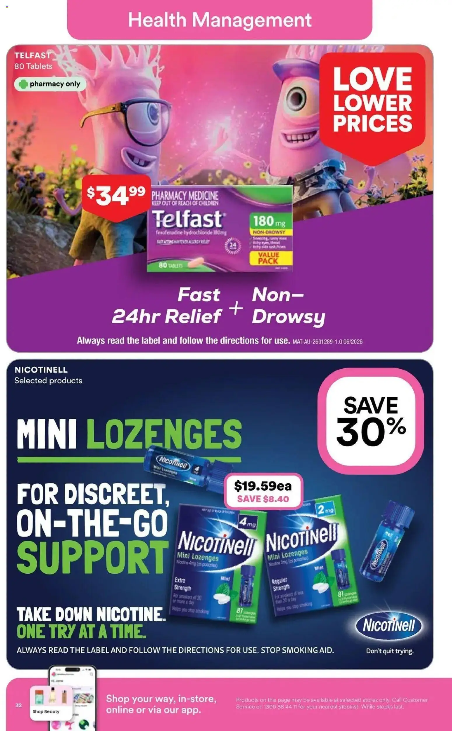 Priceline Pharmacy catalogue Brisbane - 13/08/2026 > weekly / monthly specials | Page: 32 | Products: Tablets