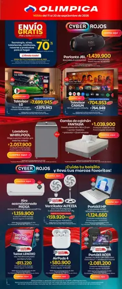 Olímpica catálogo cyber rojos -  Vista previa de la revista de la tienda Olímpica valido desde el 11/09/2026 | Página: 2