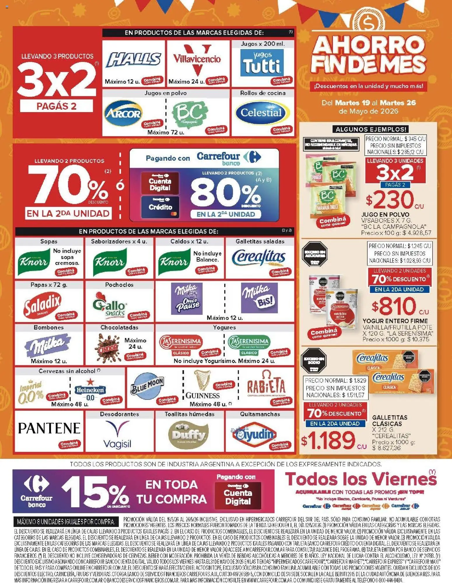 Carrefour - AHORRO FINDE MES │ válido desde el 19.05.2026 | Página: 9 | Productos: Cocina, Sobre, Galletitas, Polvo