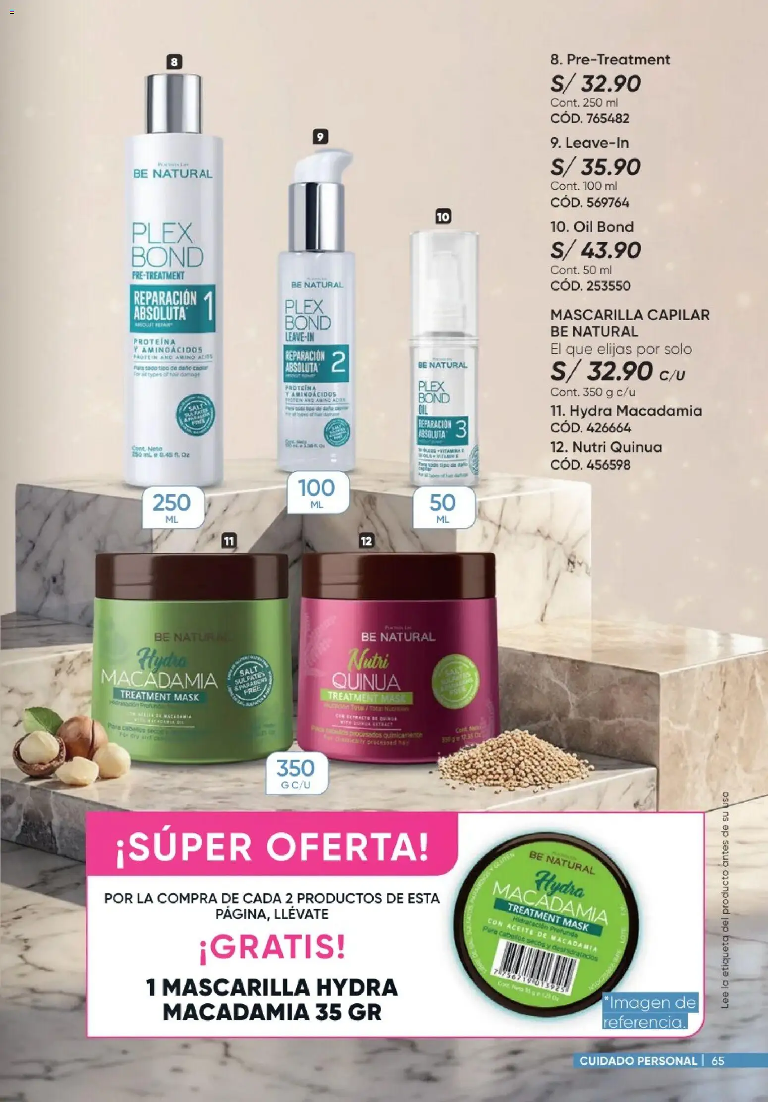 Catálogo Azzorti válido desde 20/09/2026 | Página: 65 | Productos: Aceite, Cable, Proteína, Quinua