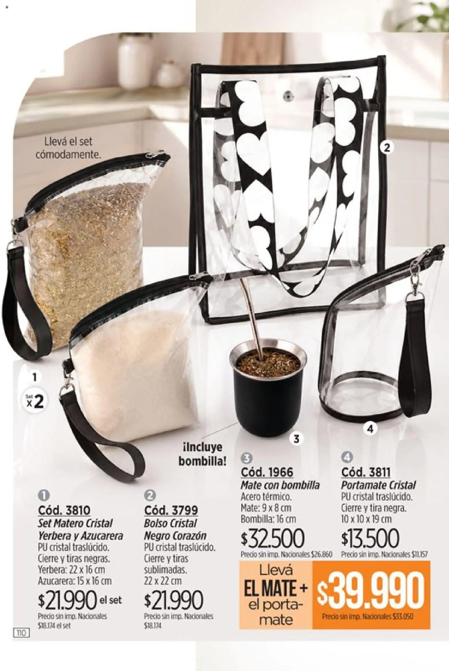 Catálogo Amodil Campaña 15 │ válido desde el 26/08/2026 | Página: 110 | Productos: Mate, Azucarera, Bombilla, Bolso
