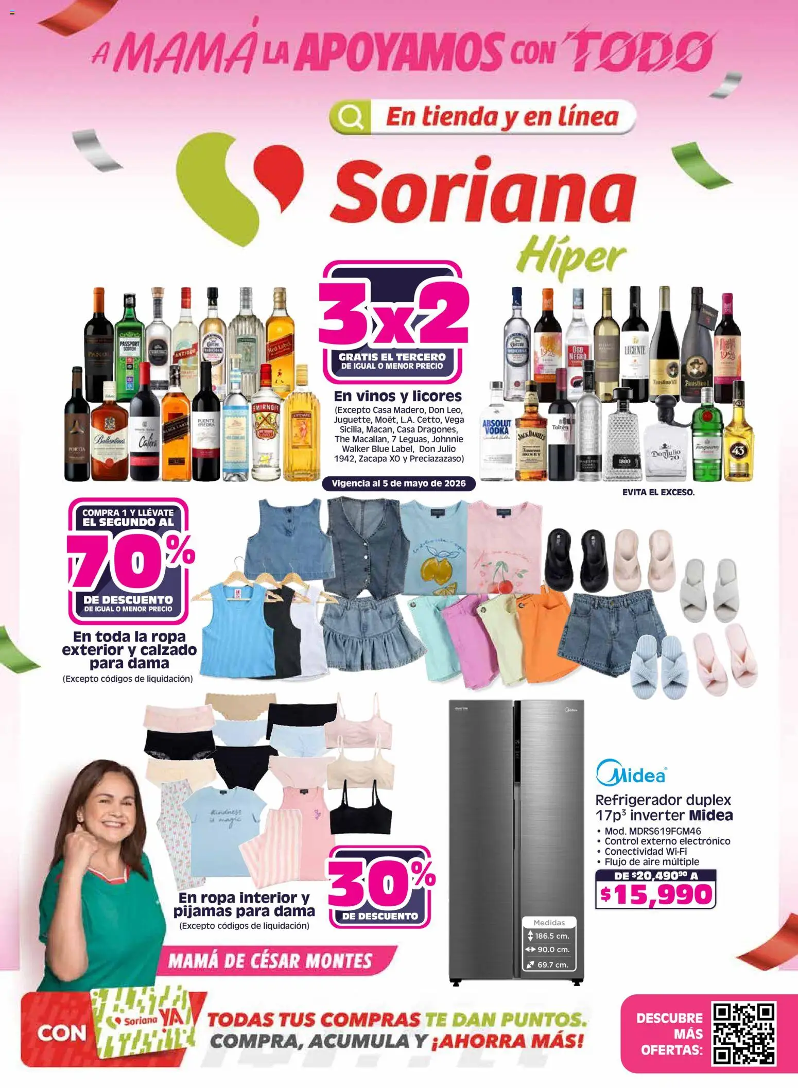 Nuevas ofertas de Soriana válidas en toda la República Mexicana desde el 30.04.2026. ¡Encuentra las mejores ofertas en Soriana folleto! | Página: 1