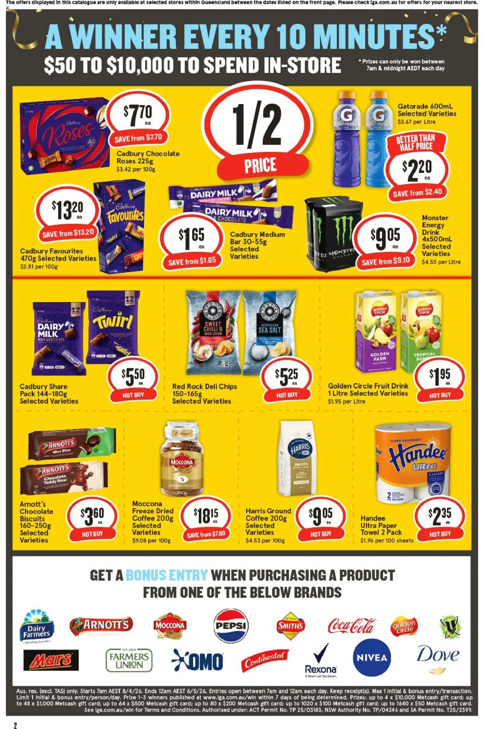 IGA catalogue - valid from 15.04.2026 | Page: 2 | Products: Garbage bags, Dog food, Turkey, Tablets