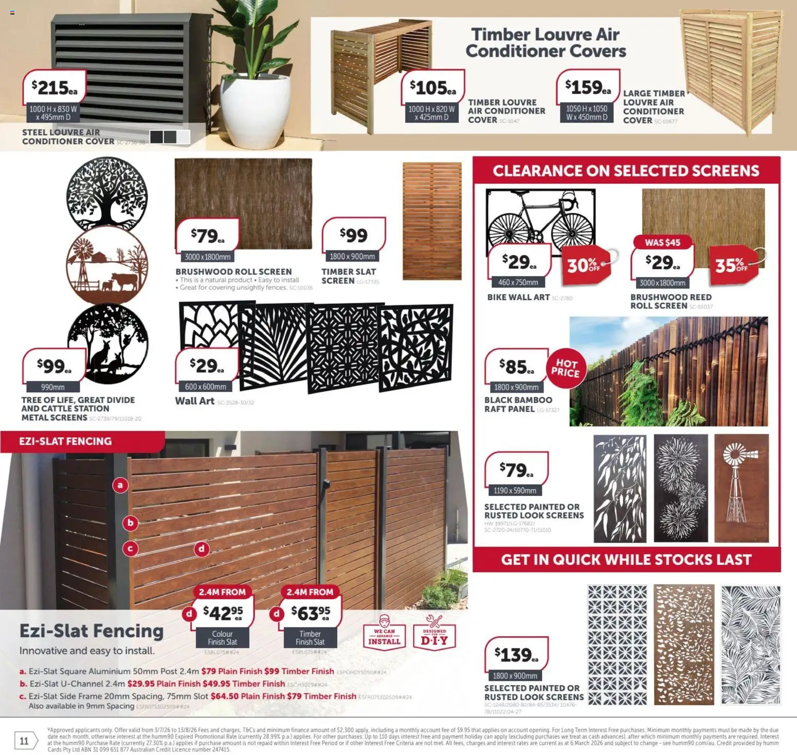 Stratco catalogue - valid from 03/07/2026 | Page: 11 | Products: Conditioner, Date, Screen