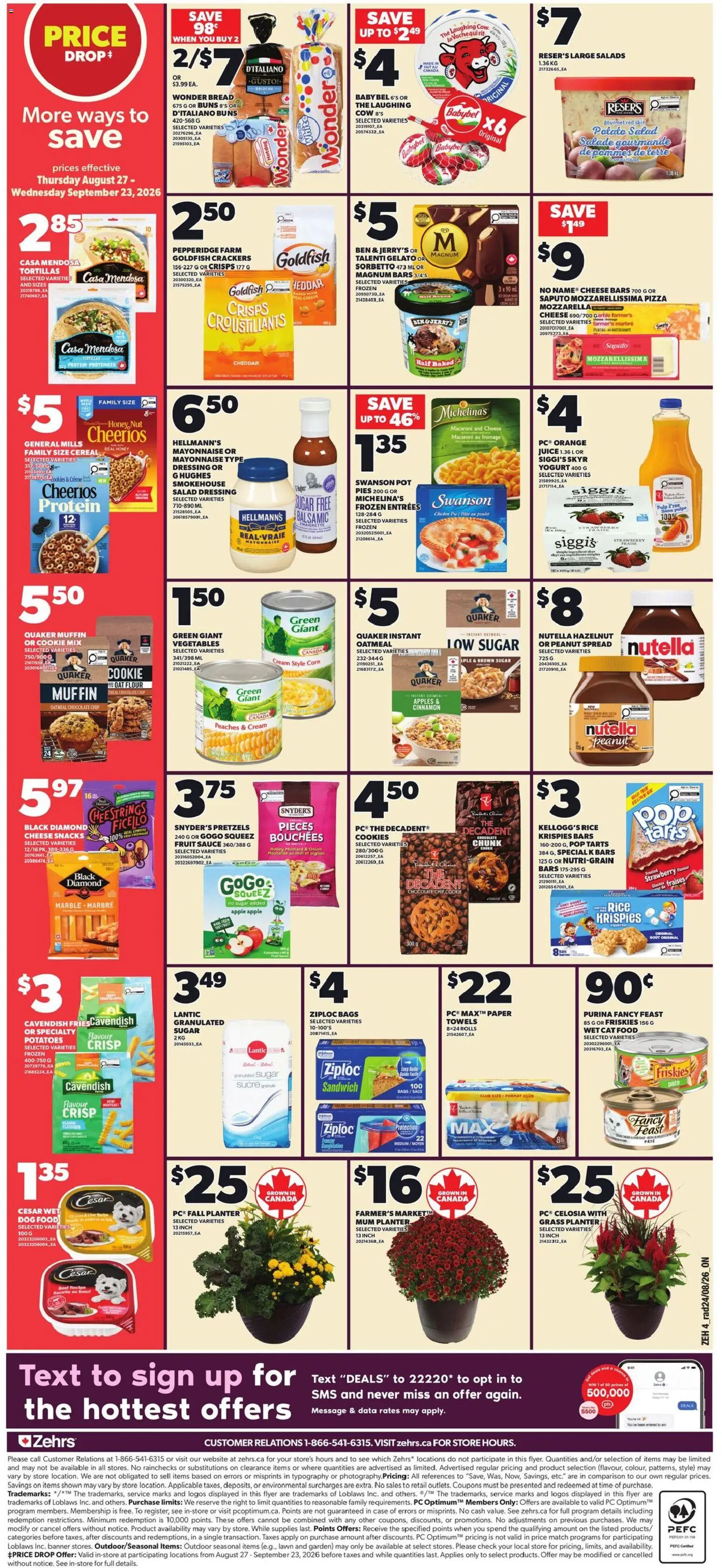 Zehrs flyer valid from Aug 27, 2026 | Page: 2