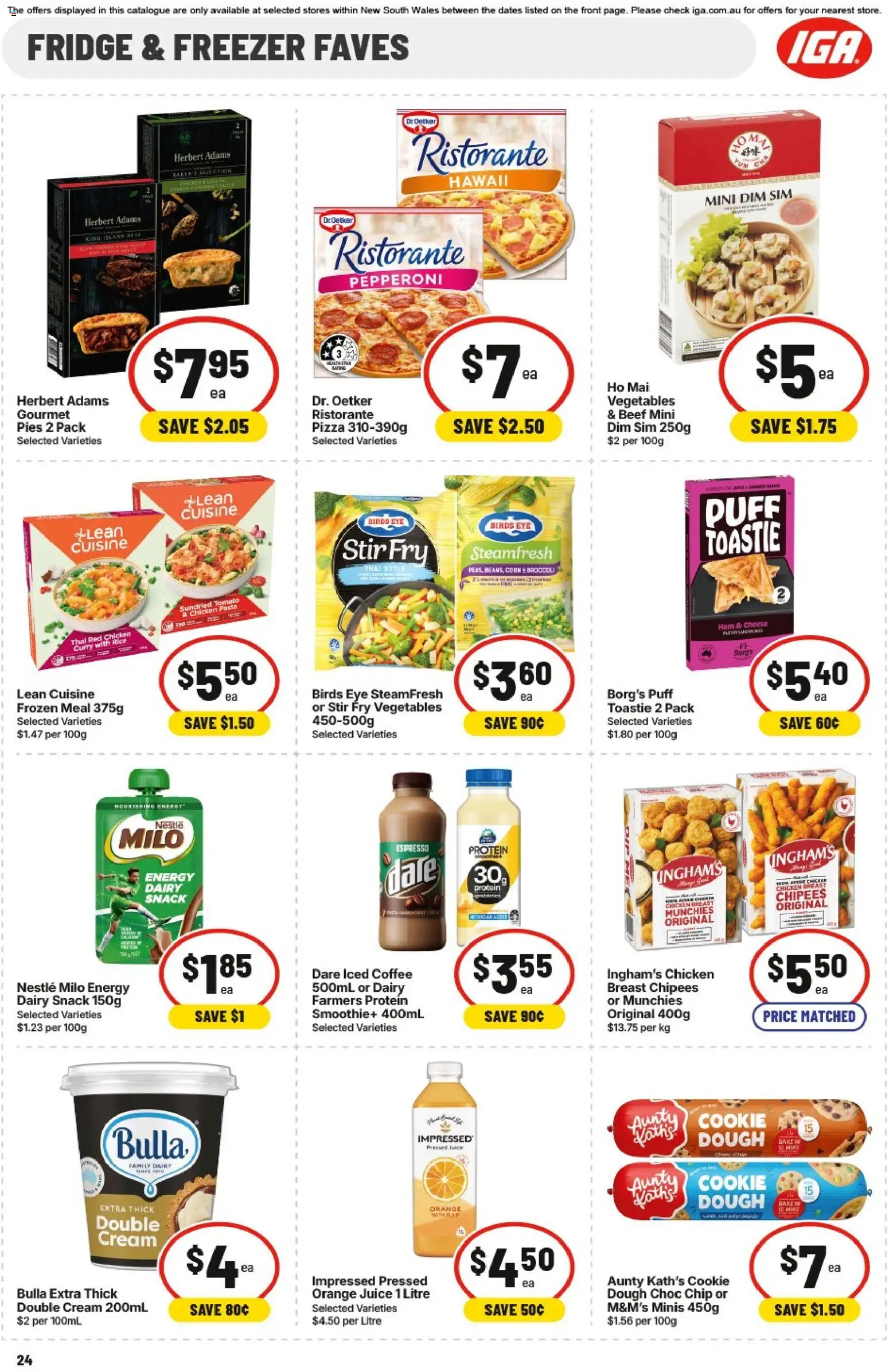 IGA catalogue - valid from 01/07/2026 | Page: 24 | Products: Cheese, Chicken, Beef, Pies
