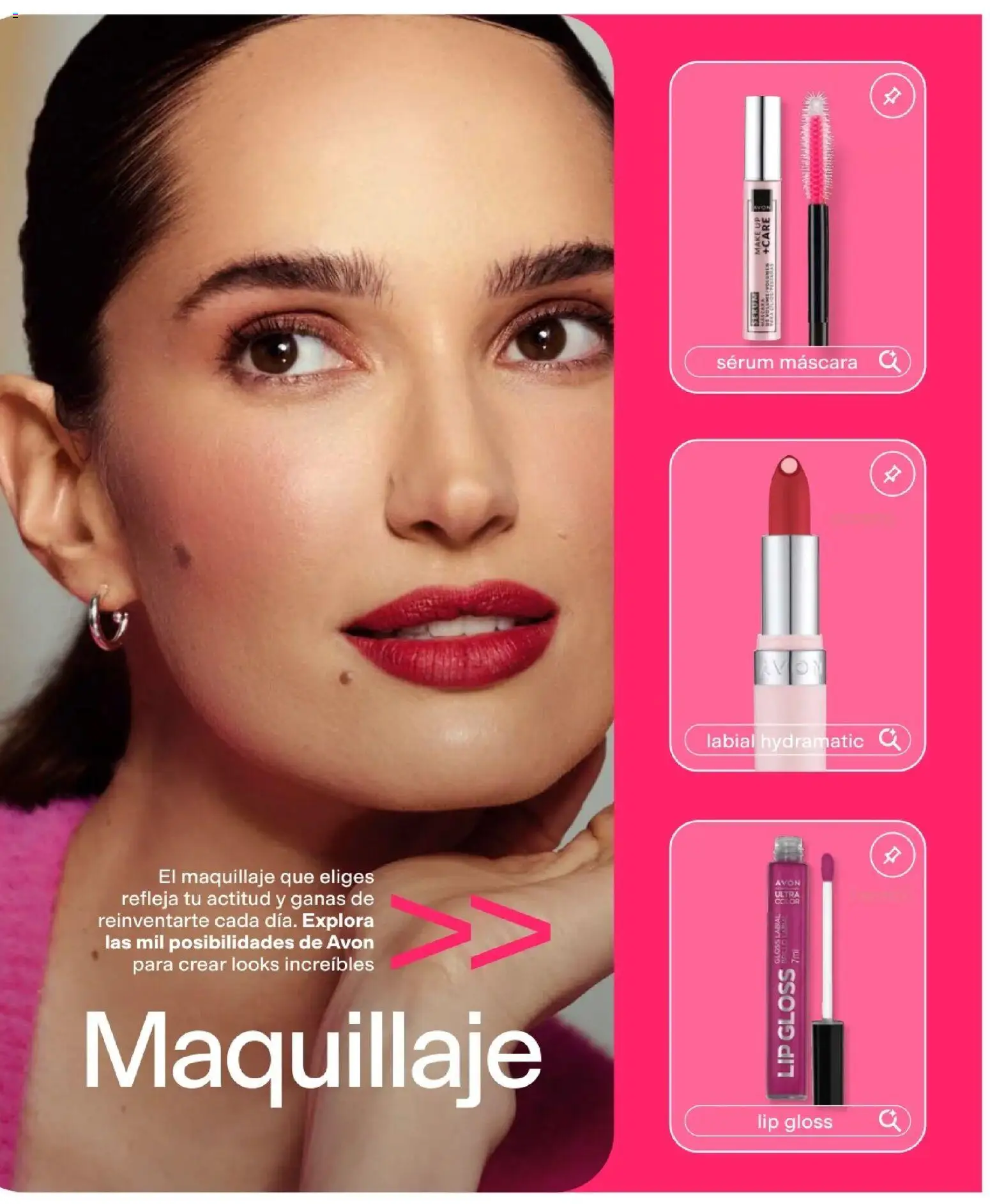 Catálogo Avon válido desde 11/08/2026 | Página: 33 | Productos: Máscara, Maquillaje