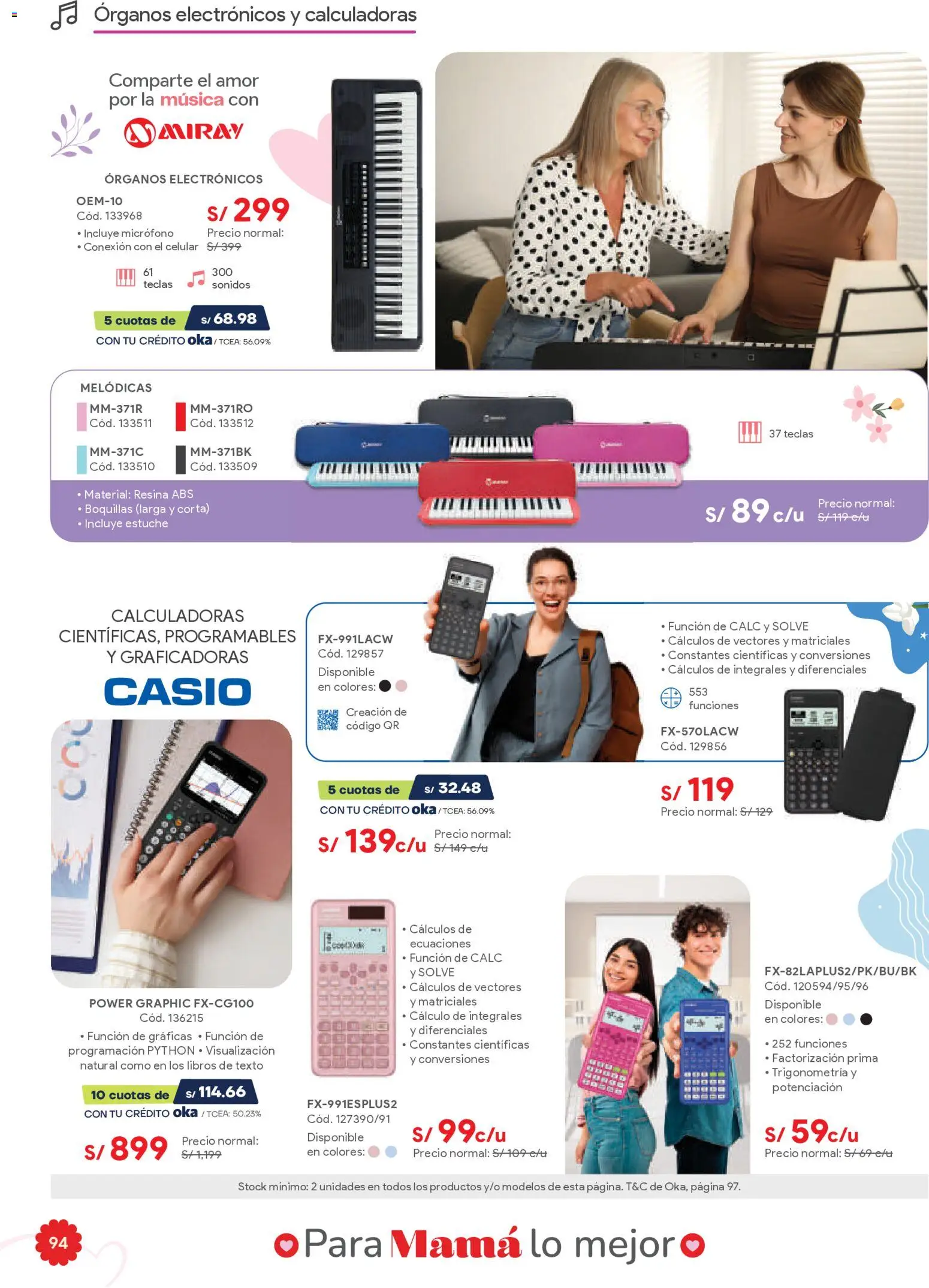 Catálogo Hiraoka válido desde 25.04.2026 | Página: 94 | Productos: Micrófono, Celular