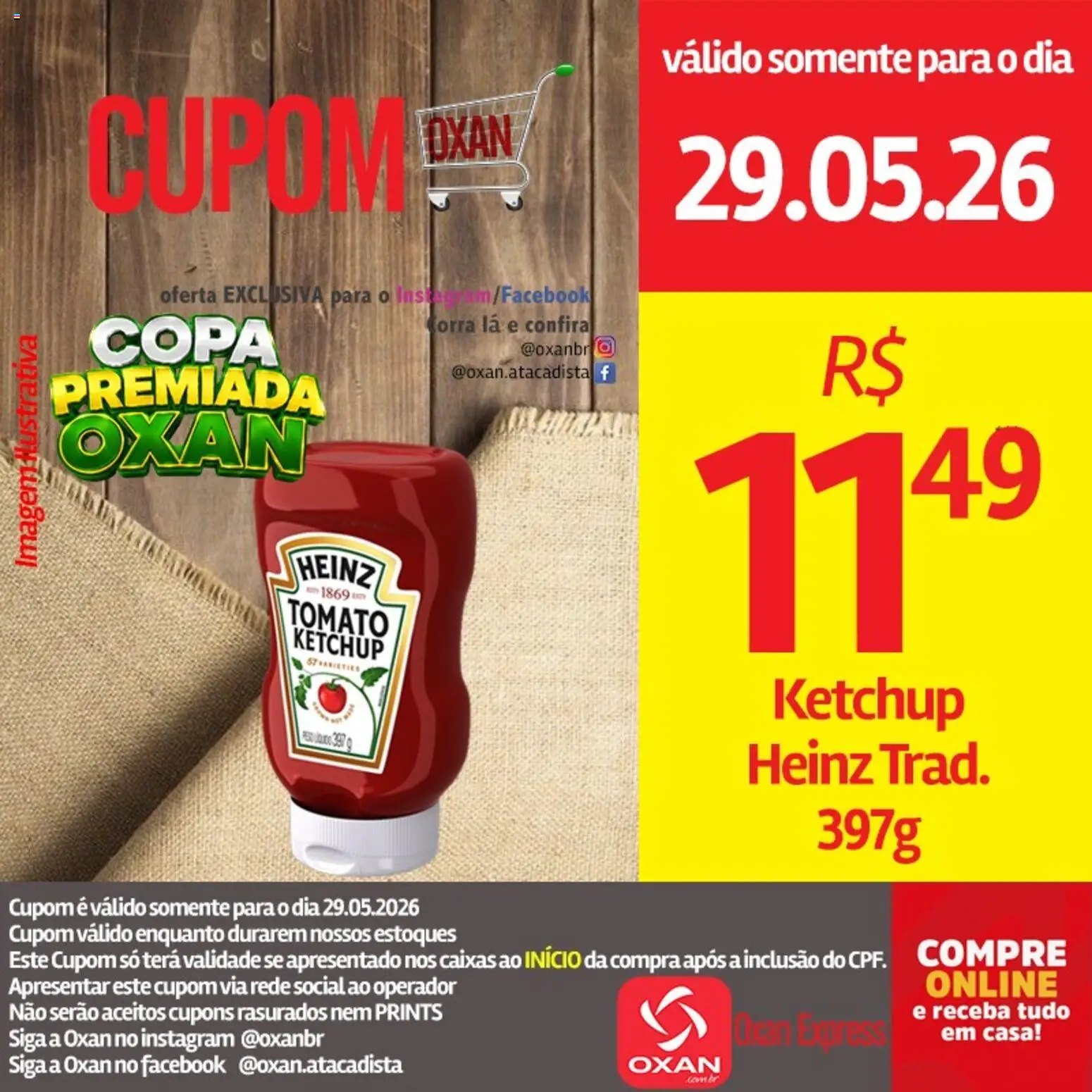 Oxan Atacadista Folheto - válido de 29.05.2026 | Página: 9 | Produtos: Copa, Ketchup
