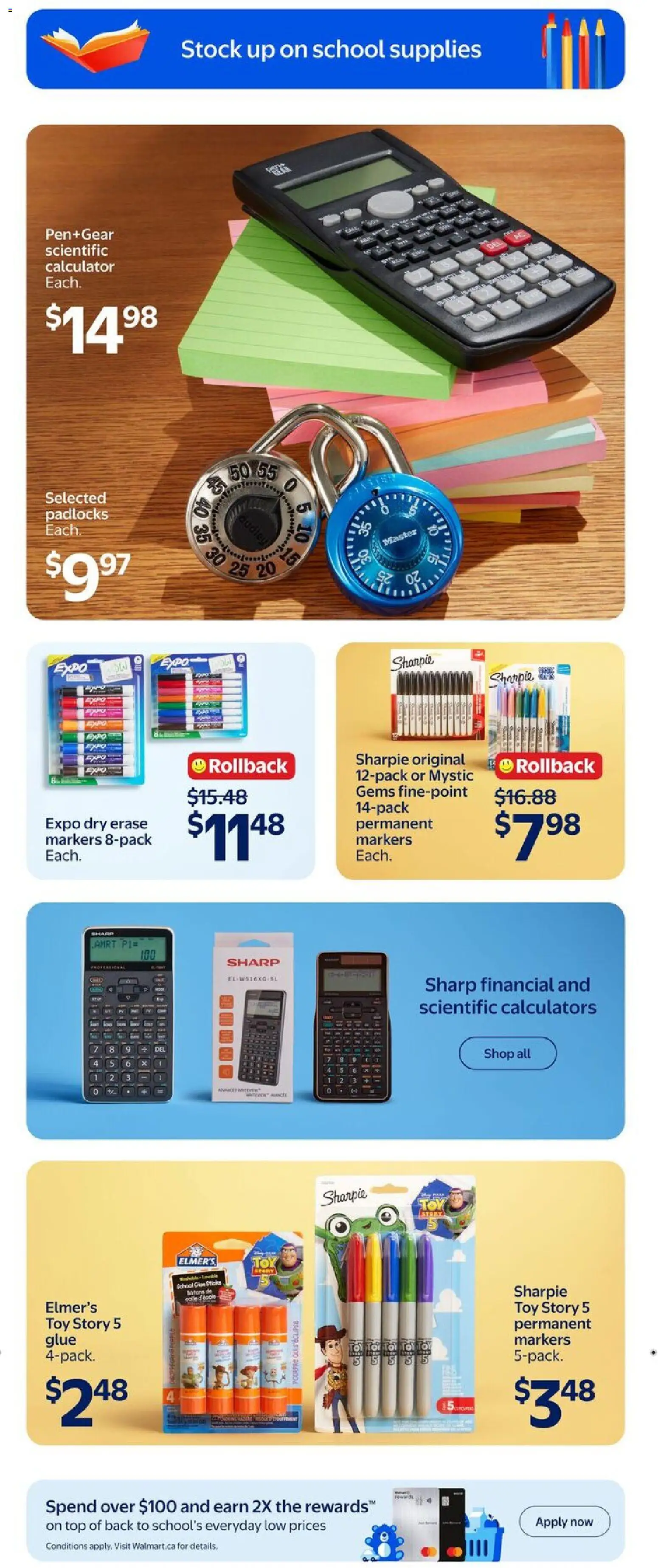 Walmart flyer valid from Aug 13, 2026 | Page: 19 | Products: Calculator