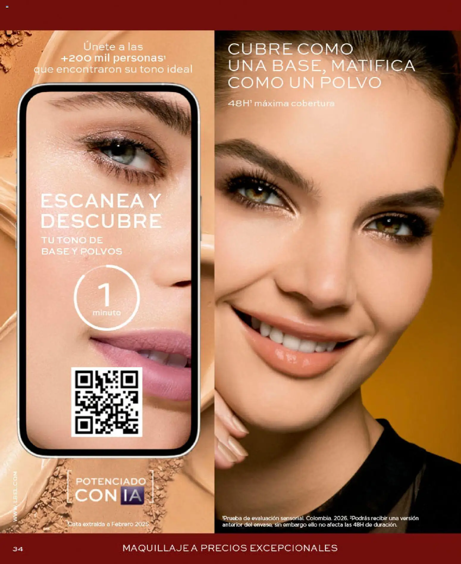 Catálogo L'Bel válido desde 09/09/2026 | Página: 34 | Productos: Maquillaje, Polvo