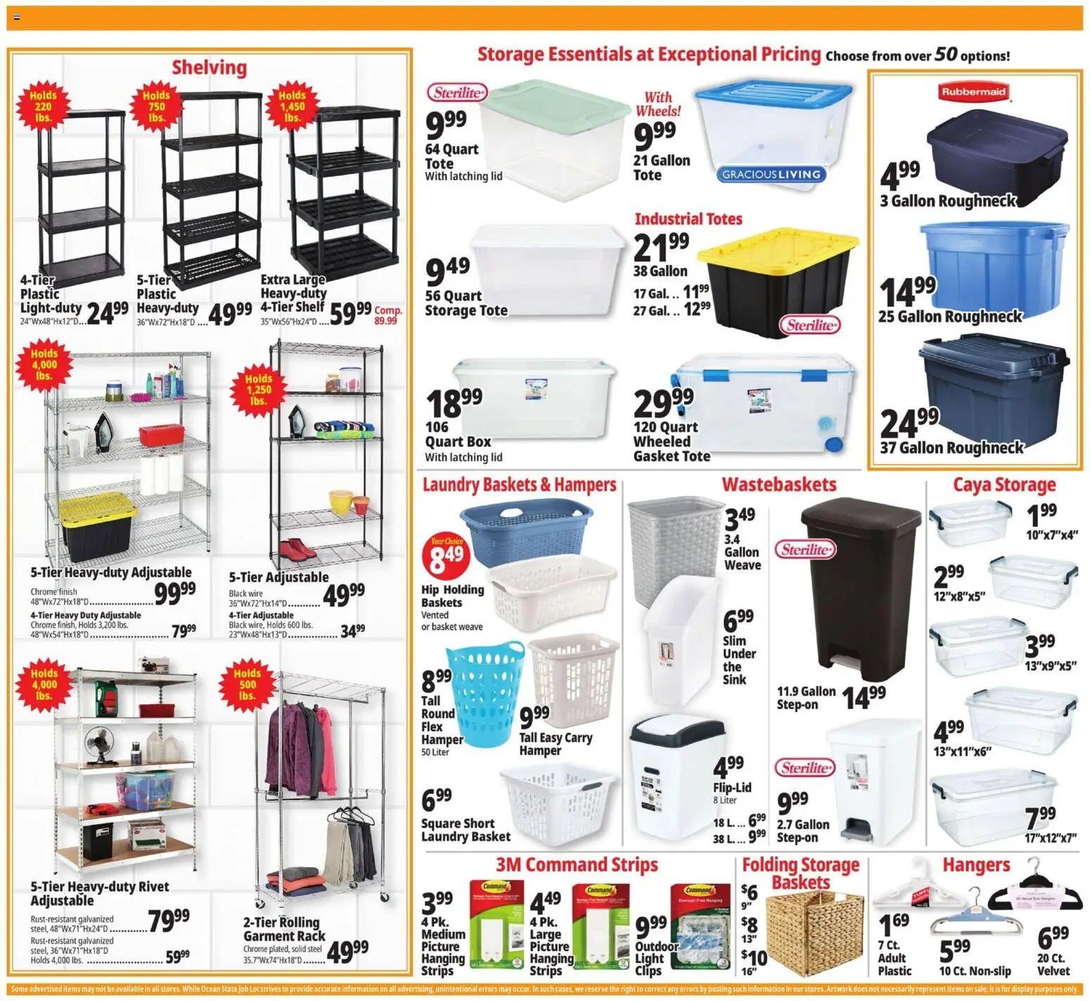 Ocean State Job Lot Weekly Ad - valid from 08/20/2026 | Page: 8 | Products: Box, Basket, Wire, Rivet
