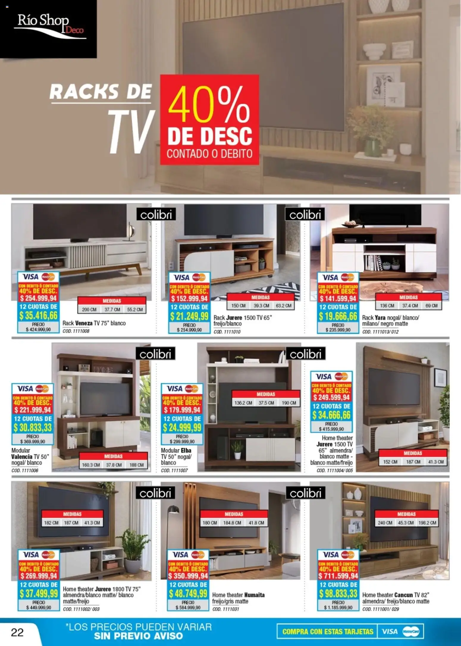 Río Shop Deco catálogo │ válido desde el 26.05.2026 | Página: 22 | Productos: Modular, Home theater