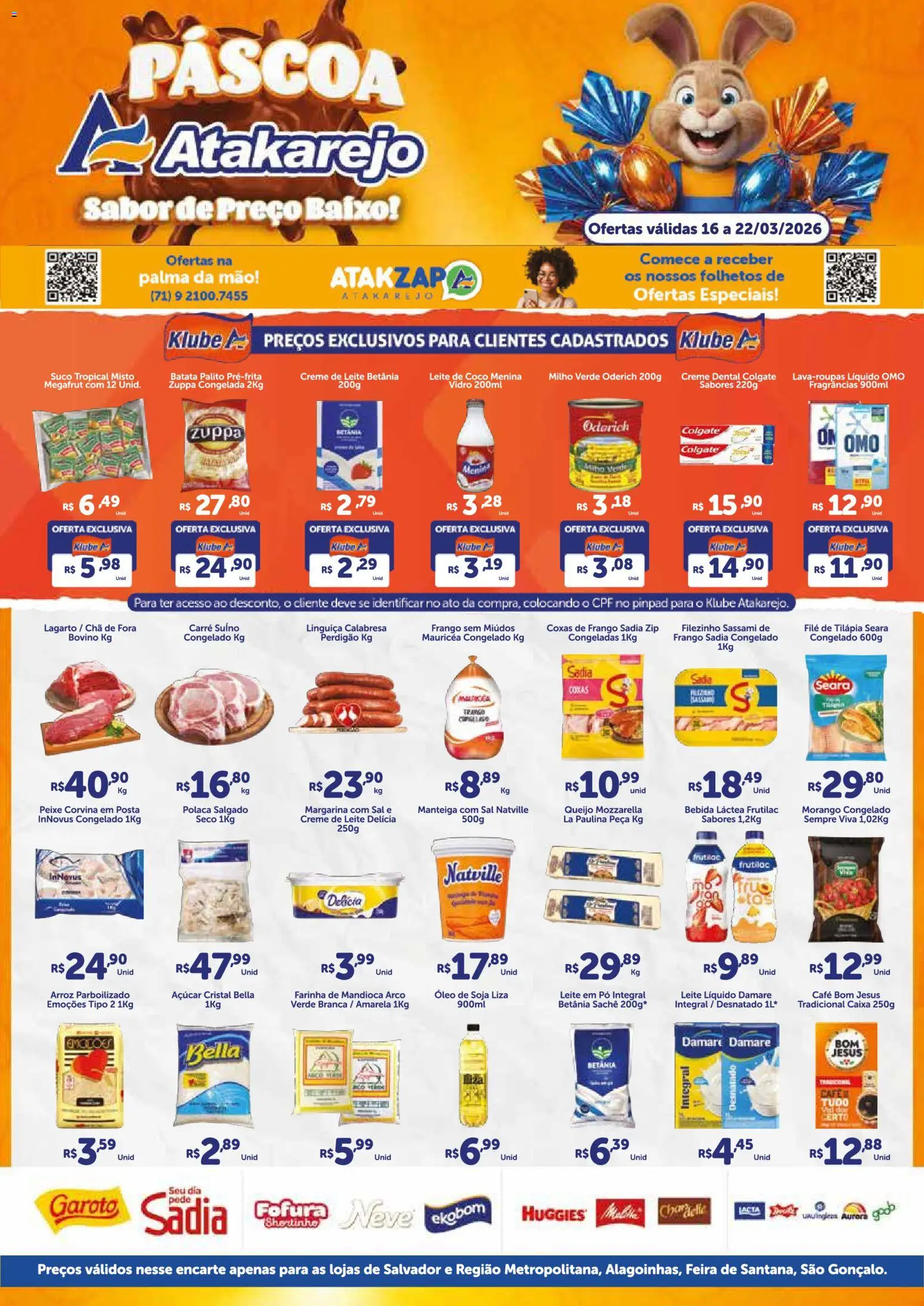 Atakarejo Folheto - válido de 16.03.2026 | Página: 1 | Produtos: Coco, Mandioca, Suco, Baixo