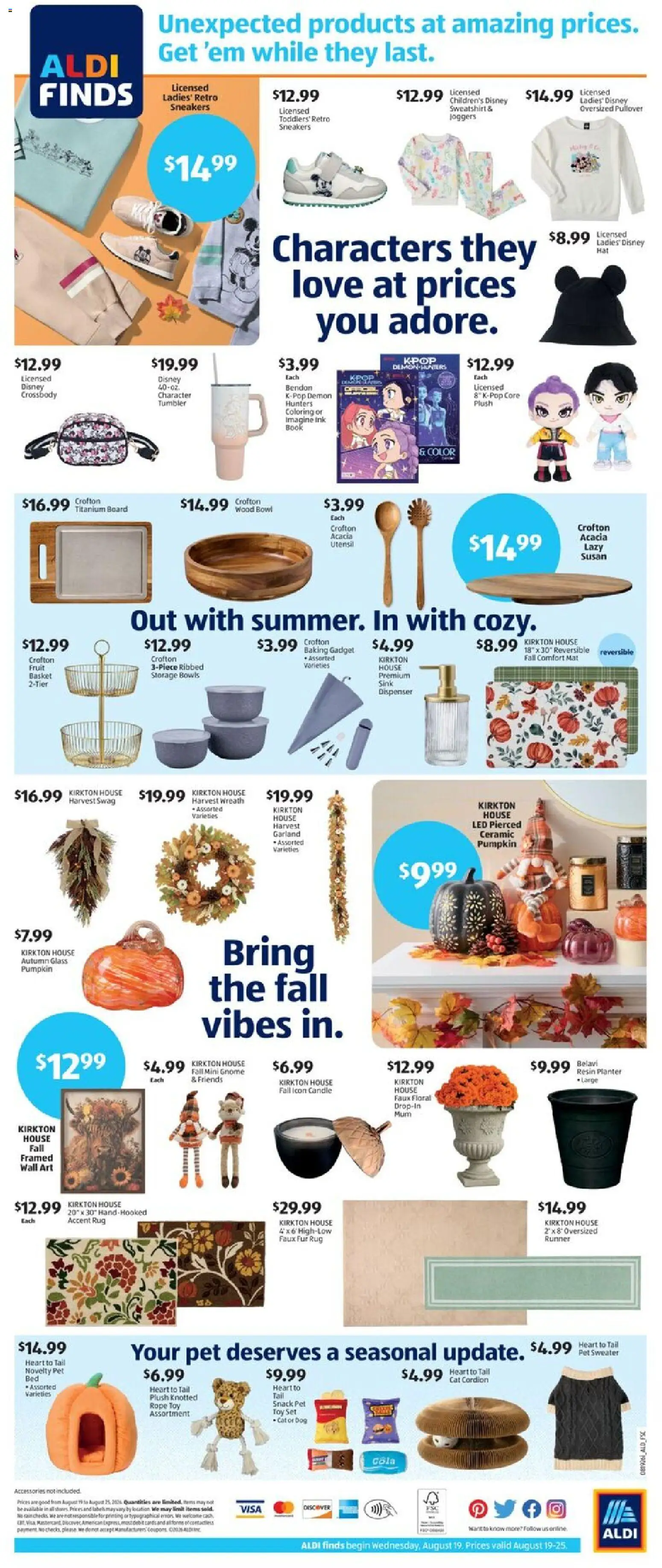 Aldi Weekly Ad - valid from 08/19/2026 | Page: 2 | Products: Basket, Ink, Sweater, Sneakers