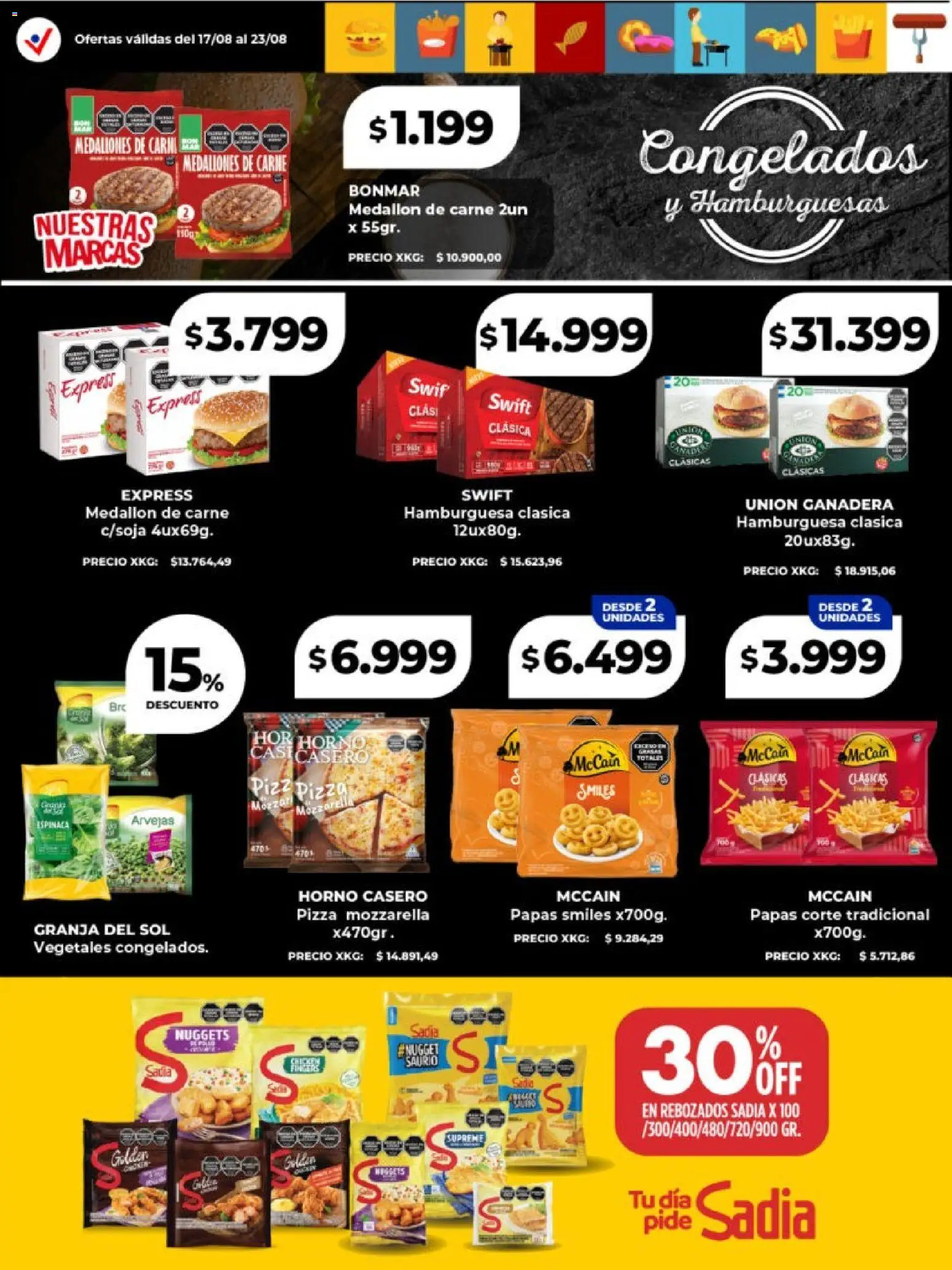 Vital - Especial de frescos │ válido desde el 17/08/2026 | Página: 7 | Productos: Horno, Arvejas, Carne, Hamburguesa
