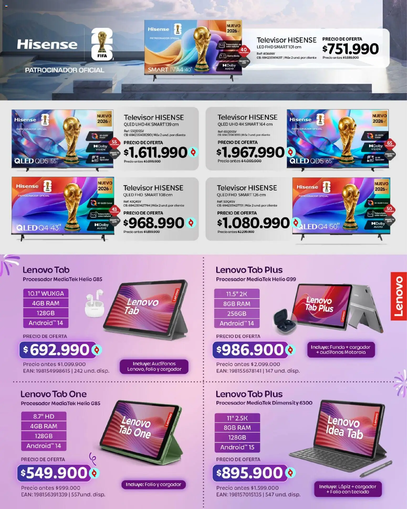 Olímpica revista - valida desde el 30/07/2026 | Página: 24 | Productos: Teclado, Audio, Audífonos, Cargador