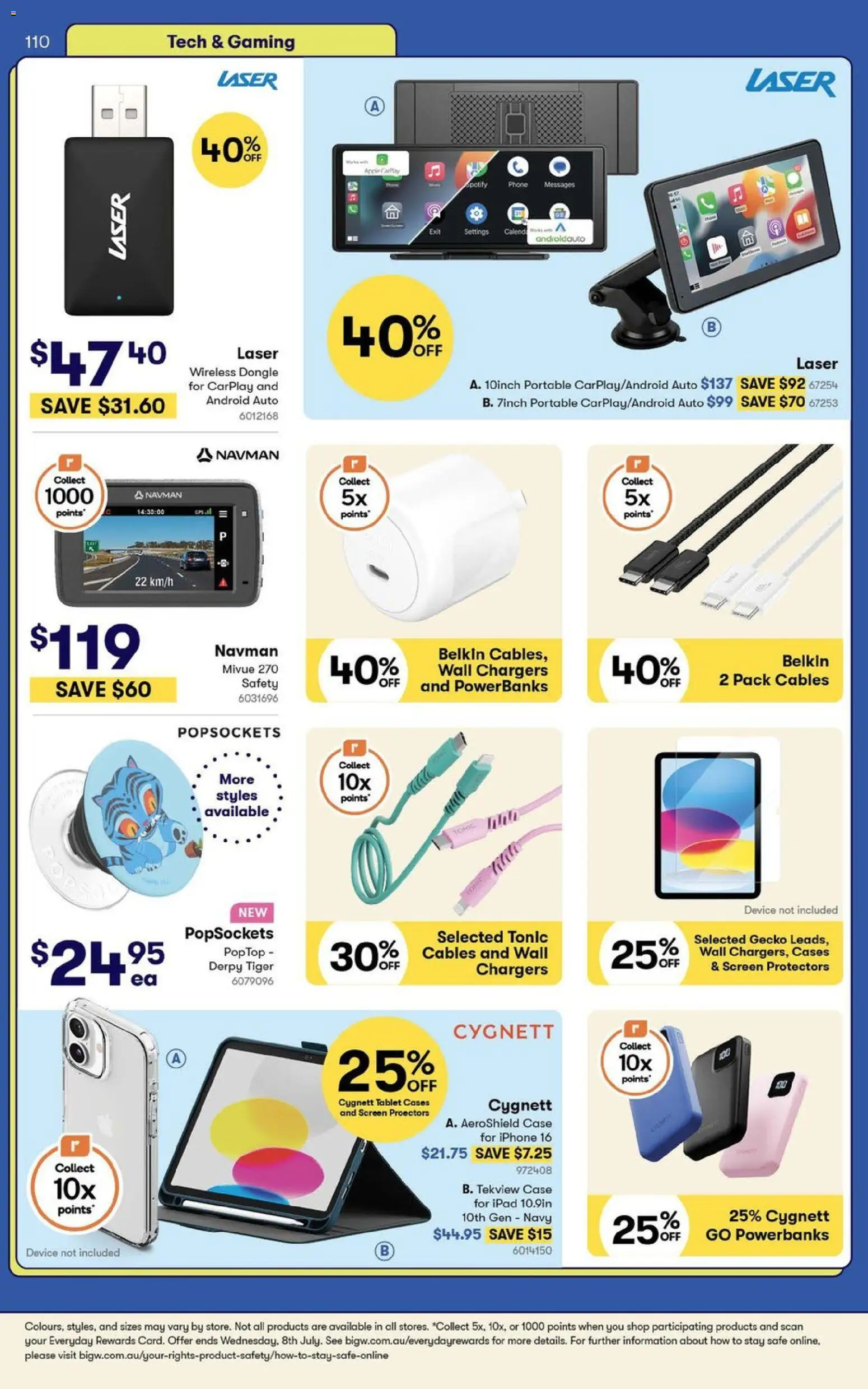 Big W catalogue - valid from 09.06.2026 | Page: 110 | Products: Tablet, Portable, Safe, Screen