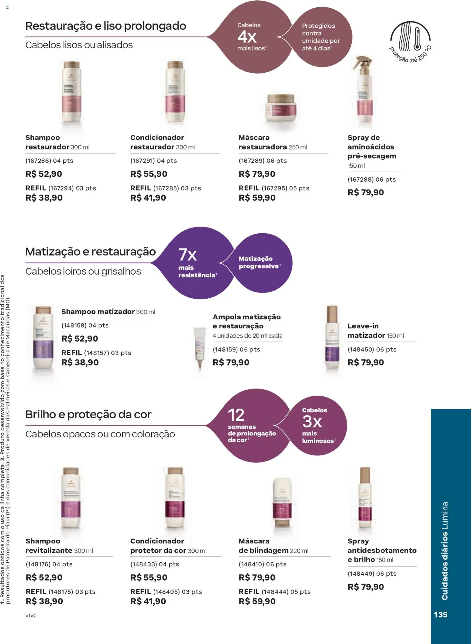 Natura Folheto - válido de 19.02.2026 | Página: 135 | Produtos: Shampoo, Condicionador, Base