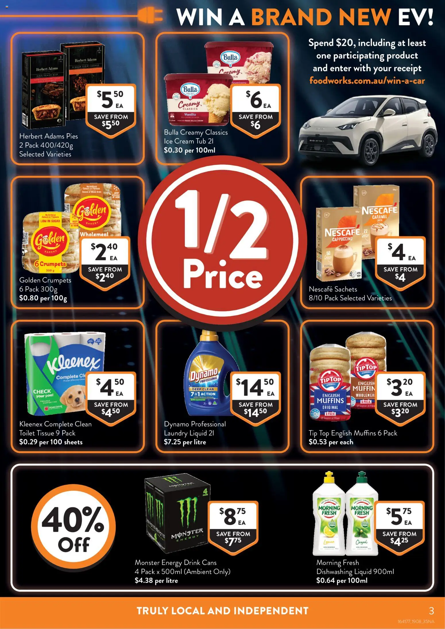 Foodworks catalogue - valid from 18/08/2026 | Page: 3 | Products: Muffins, Cream, Lemon, Vanilla