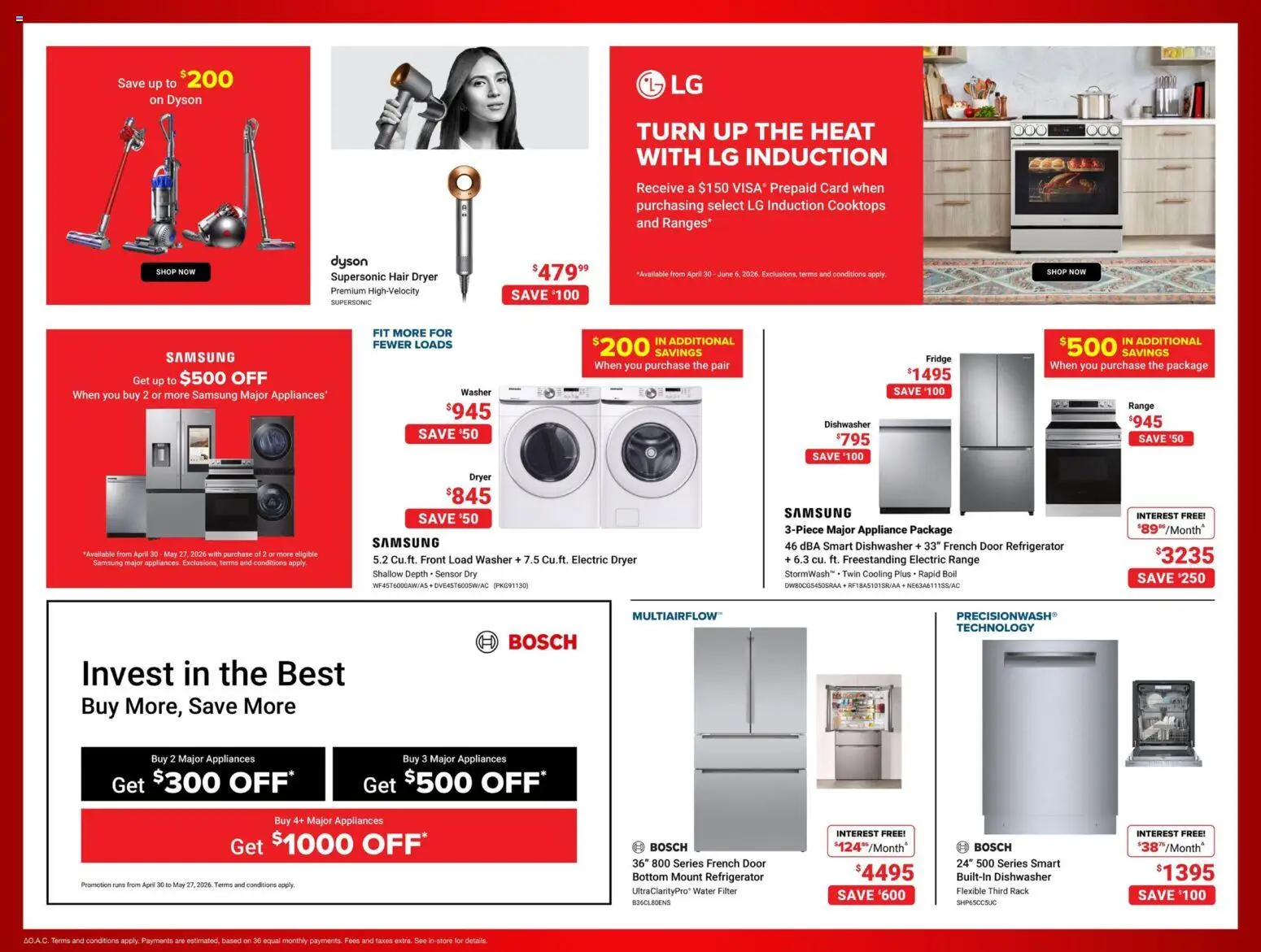 Visions flyer valid from 01.05.2026 | Page: 9 | Products: Refrigerator, Dryer, Dishwasher, Hair dryer