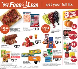 Preview of Food 4 Less weekly ads valid from 10/21/2026