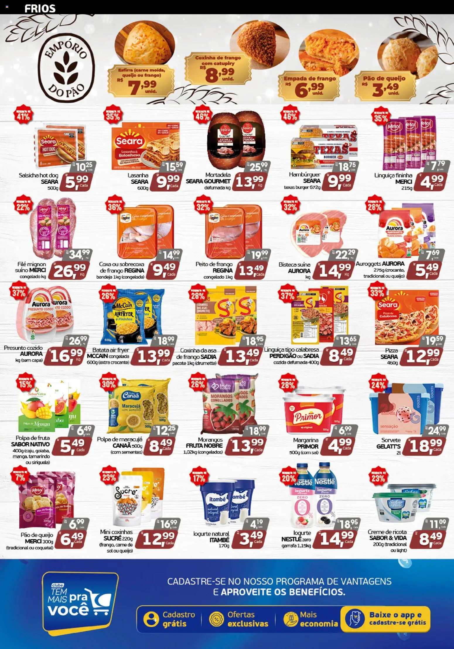 Cometa Supermercados Folheto - válido de 03/09/2026 | Página: 3 | Produtos: Salsicha, Ricota, Hambúrguer, Bandeja