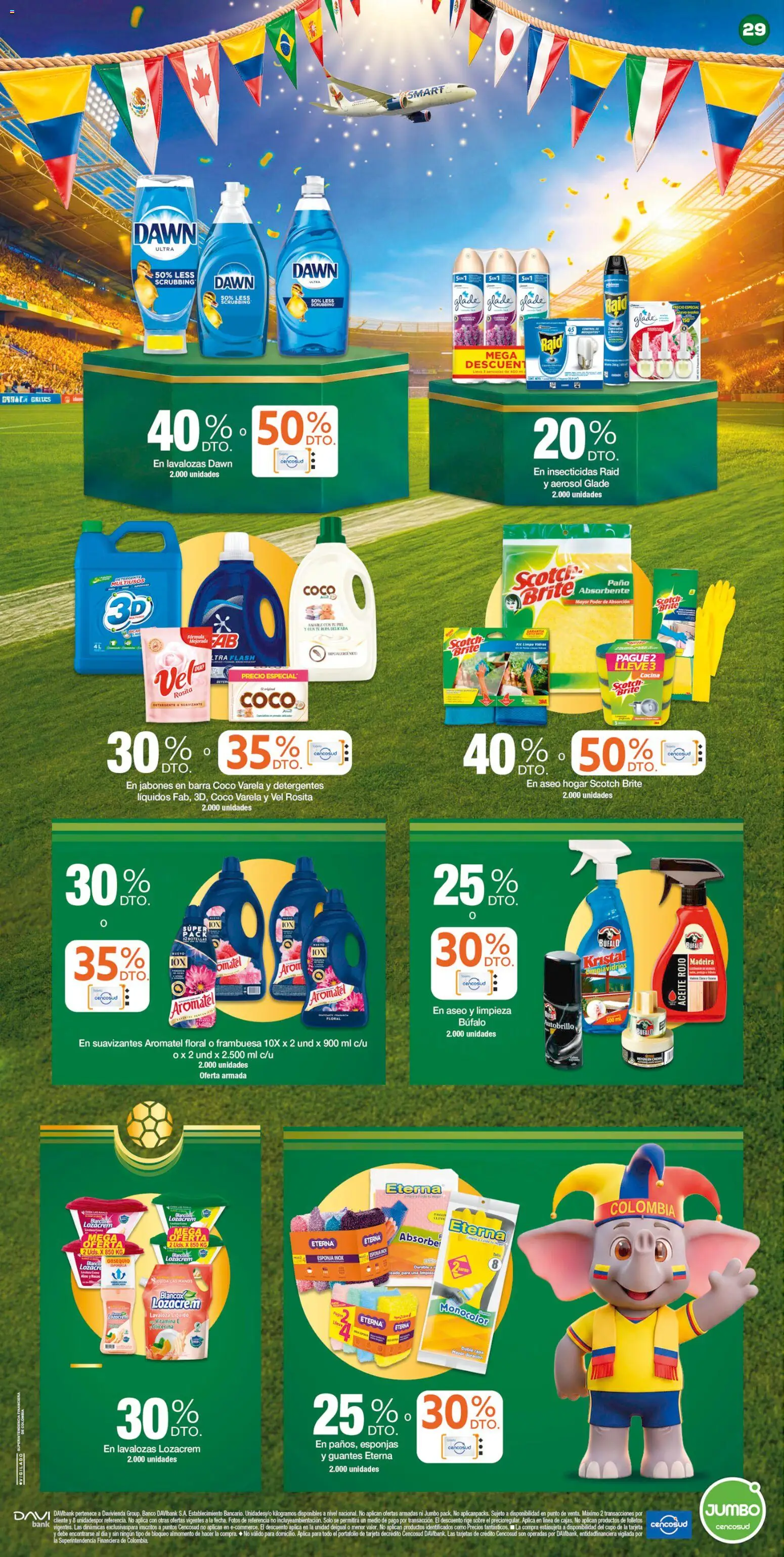 Jumbo revista - valida desde el 25/06/2026 | Página: 29 | Productos: Suavizante, Mesa, Limpiavidrios, Aceite