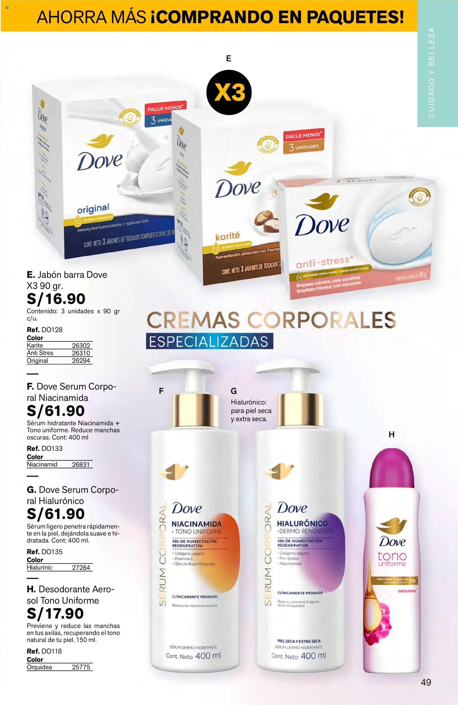 Catálogo Leonisa válido desde 27.04.2026 | Página: 49 | Productos: Jabón, Desodorante, Té, Crema