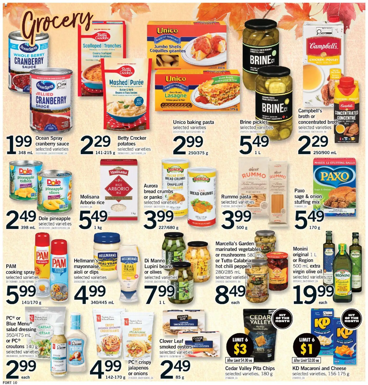 Fortinos flyer valid from Oct 1, 2026 | Page: 11 | Products: Oven, Vegetables, Dressing, Onion