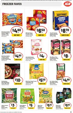 Preview of IGA catalogue Northbridge - valid from 26/08/2026 | Page: 25 | Products: Pizza, Beer, Chips, Freezer